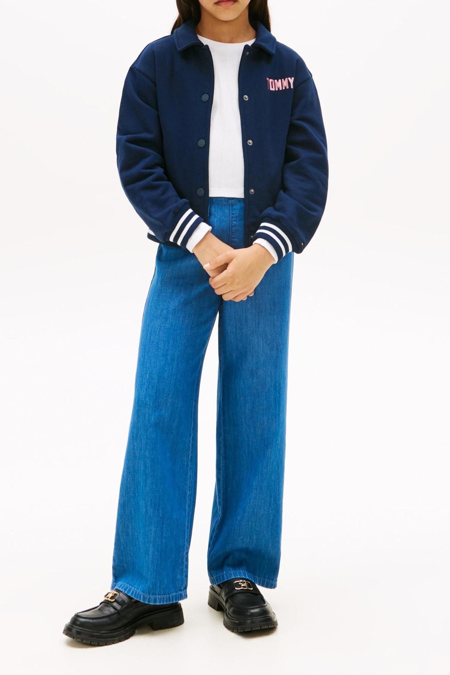 GIRLS TOMMY HILFIGER BOMBER DARK NIGHT NAVY 3