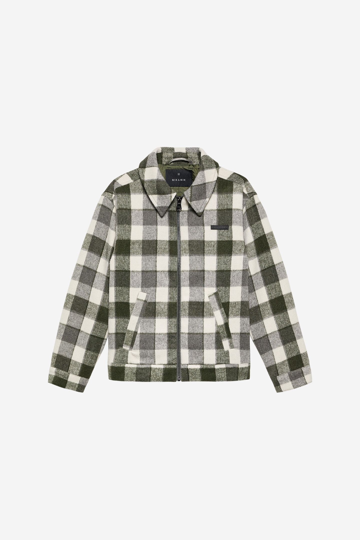 DANNI PLAID JACKET BRONZE GREEN 1