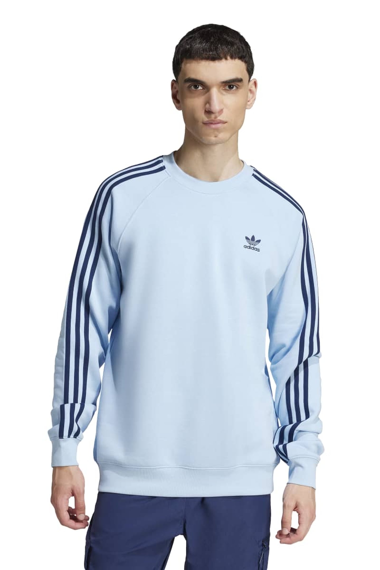 UNISEX 3-STRIPES CREW CLEAR SKY 1