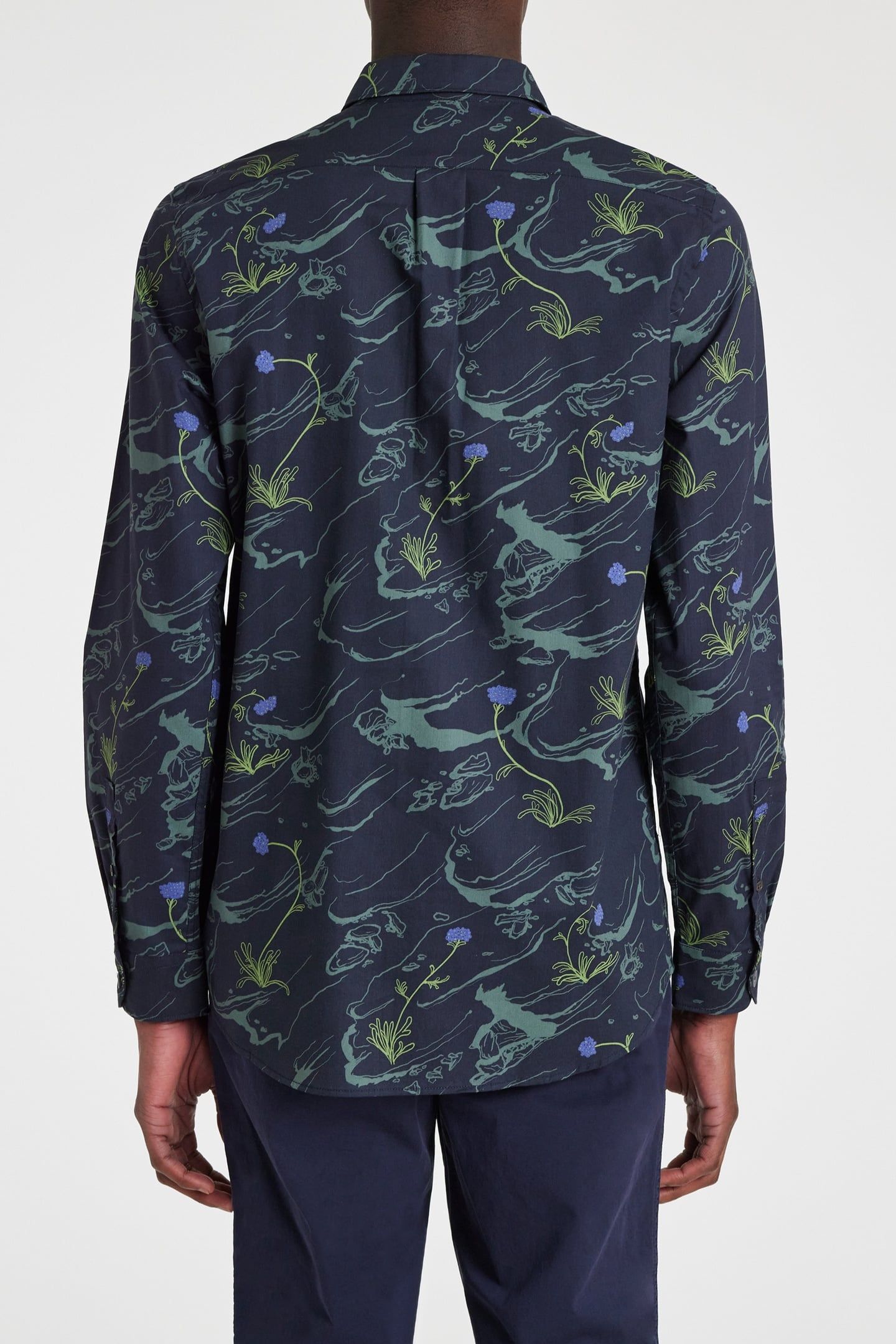 MENS LS REGULAR FIT SHIRT VERY DARK NAVY 3