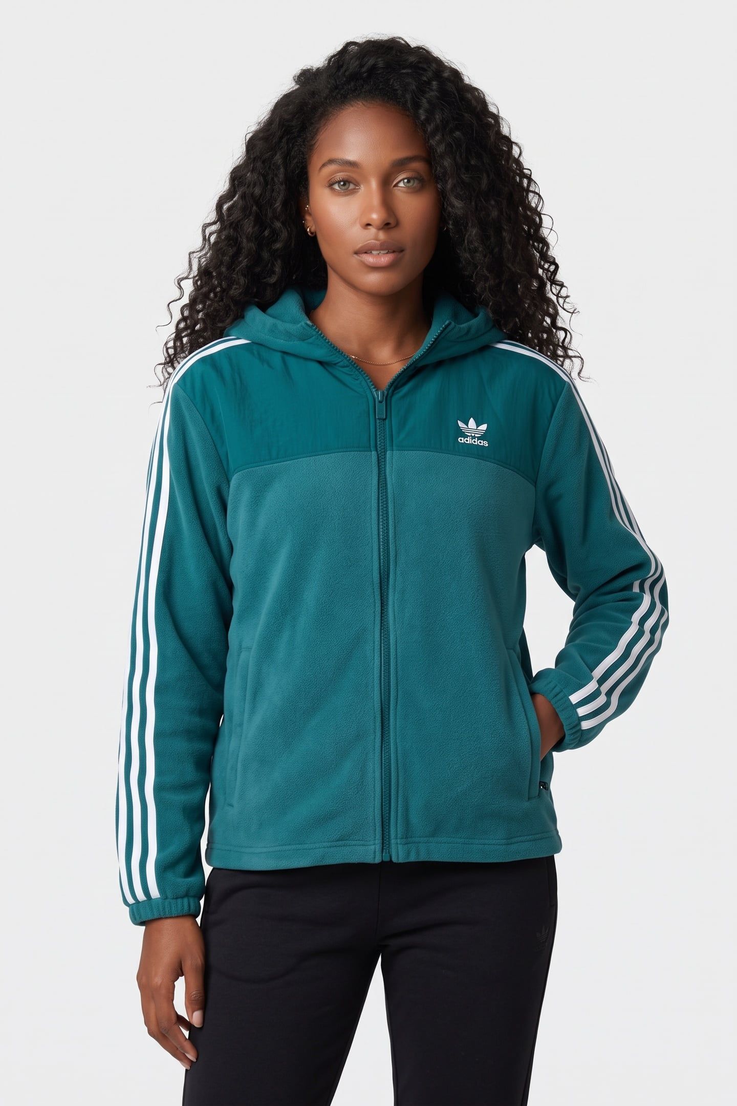 UNISEX FLEECE HOODIE LEGACY TEAL 3