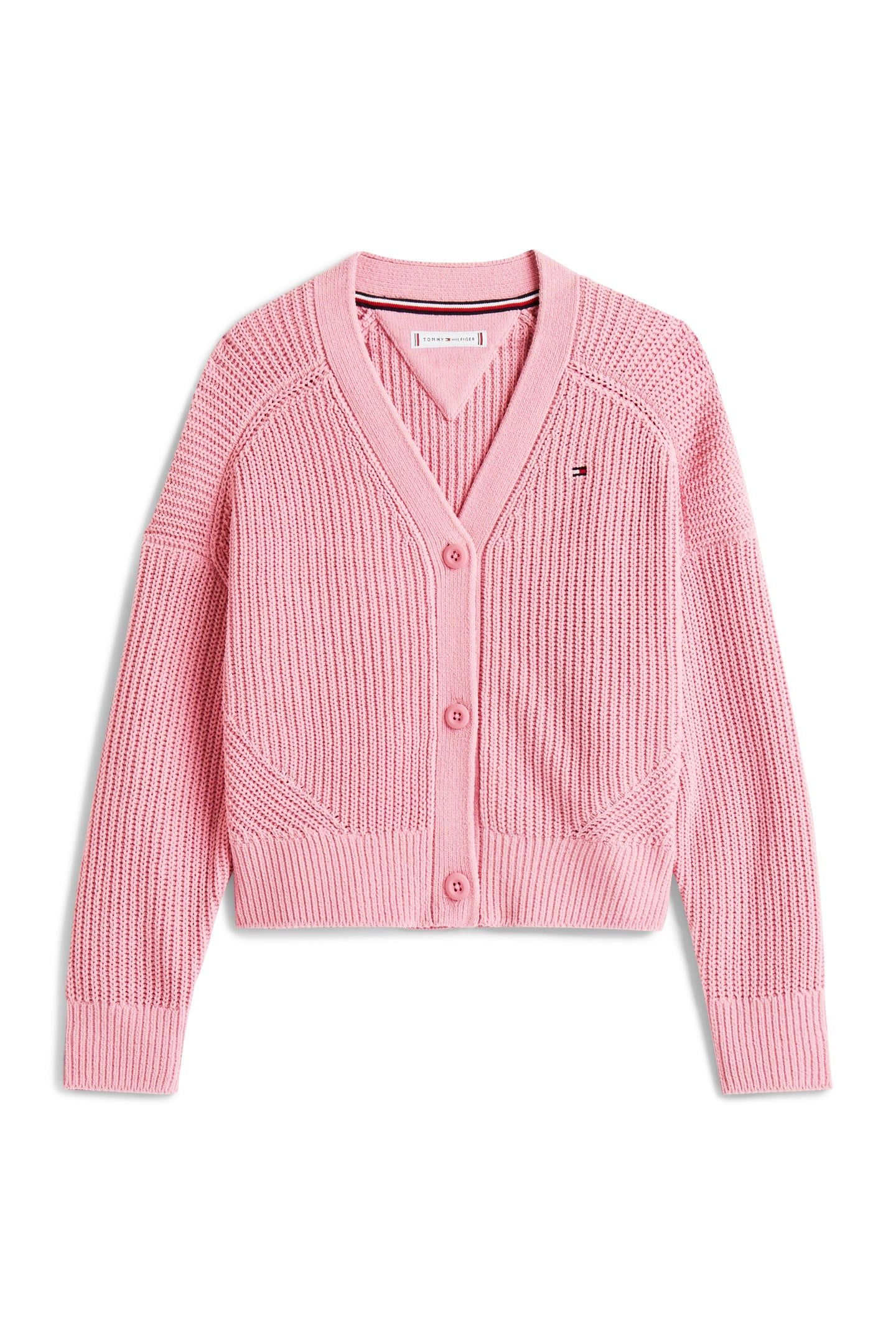 GIRLS CHENILLE CARDIGAN MYSTIC PINK 4