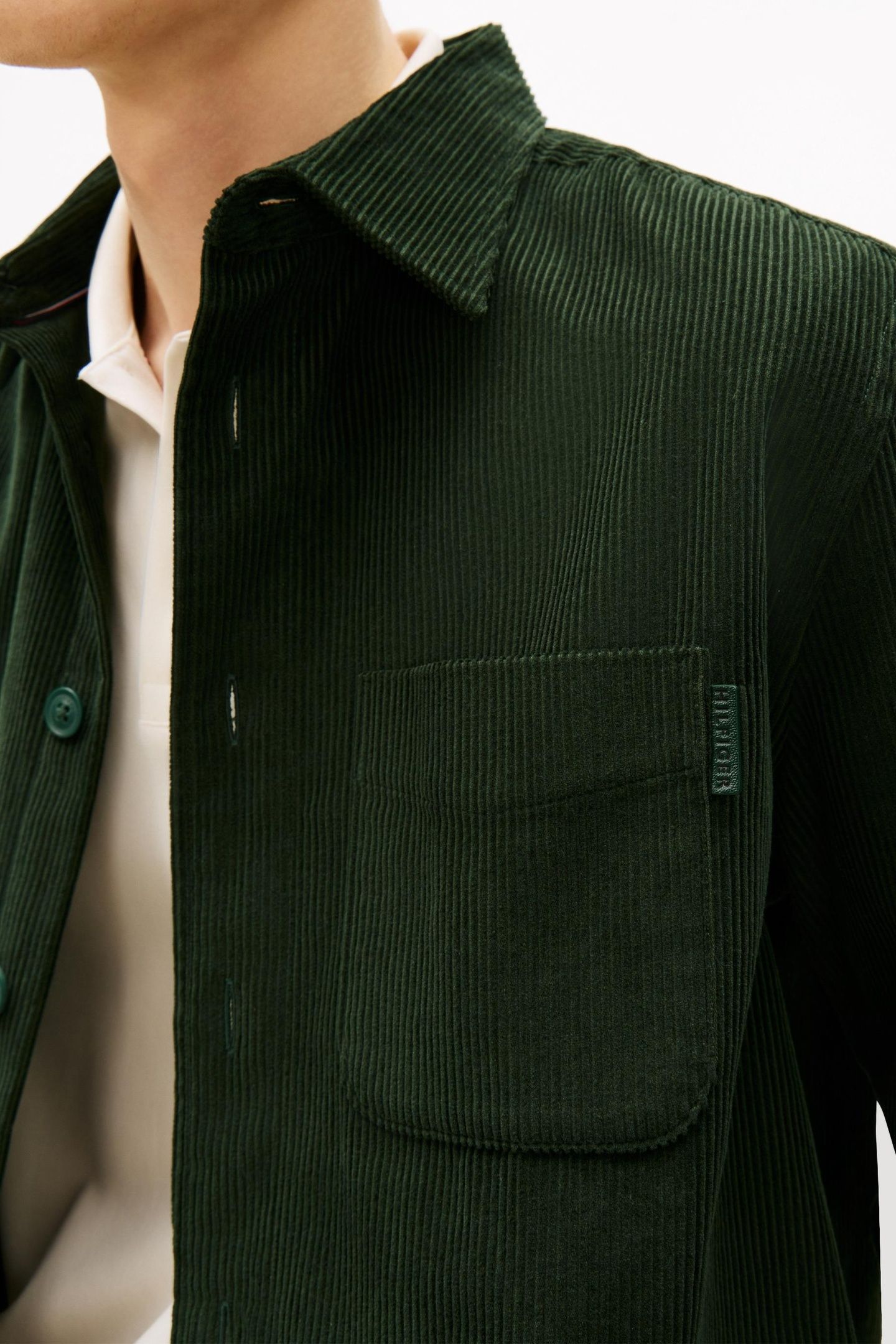 CORDUROY RELAXED OVERSHIRT RIVERBED GREEN CORD 5