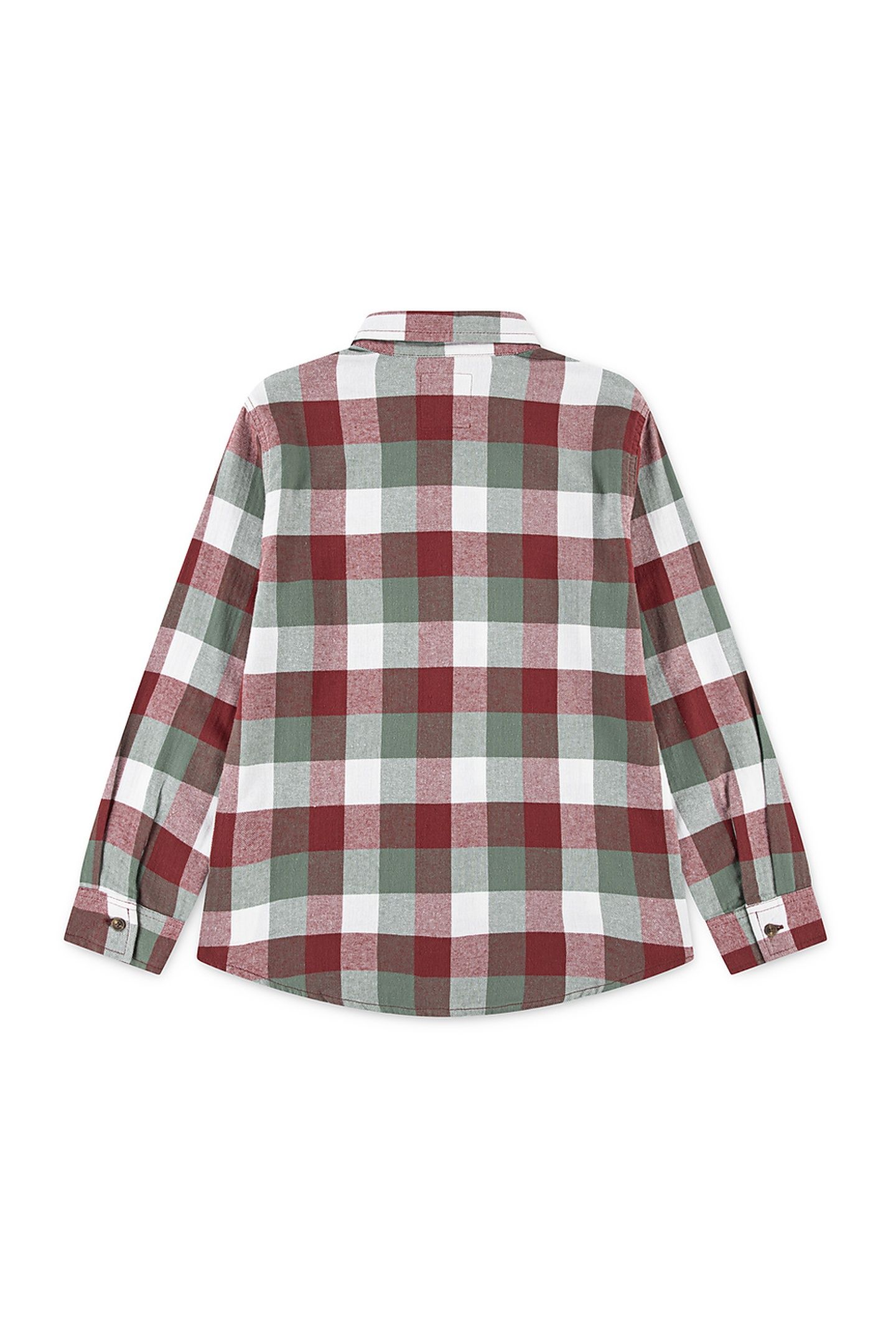 BOYS BUFFALO CHECK FLANNEL SHIR RED PEAR 2