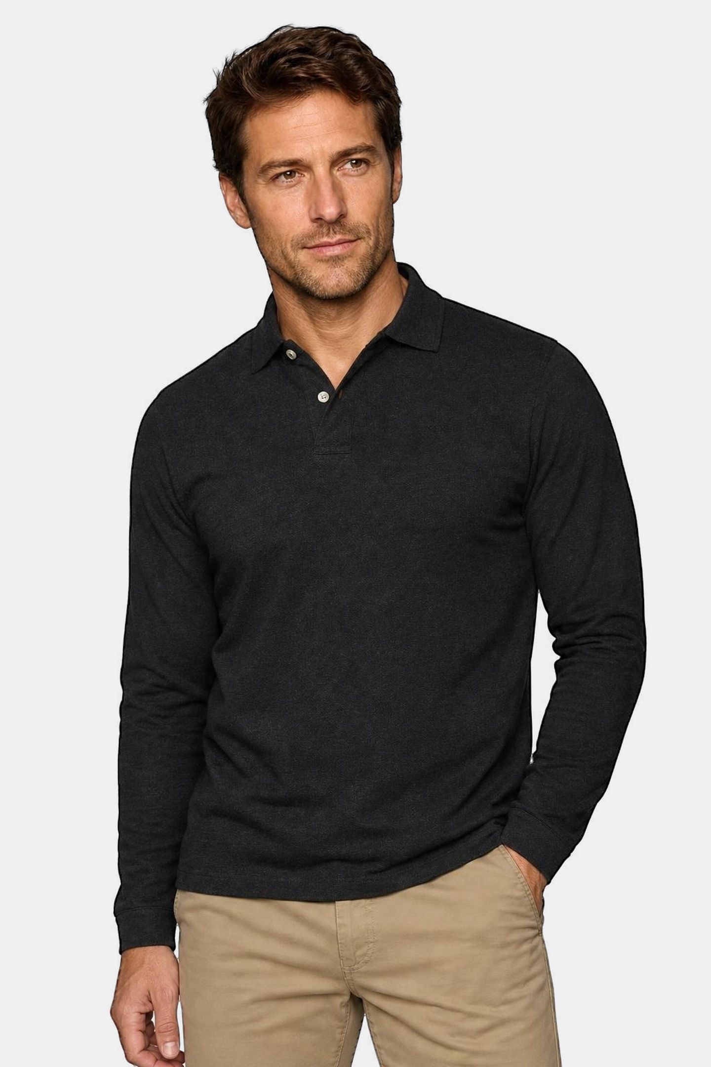 CLASSIC POLO DARK GREY MELANGE 1