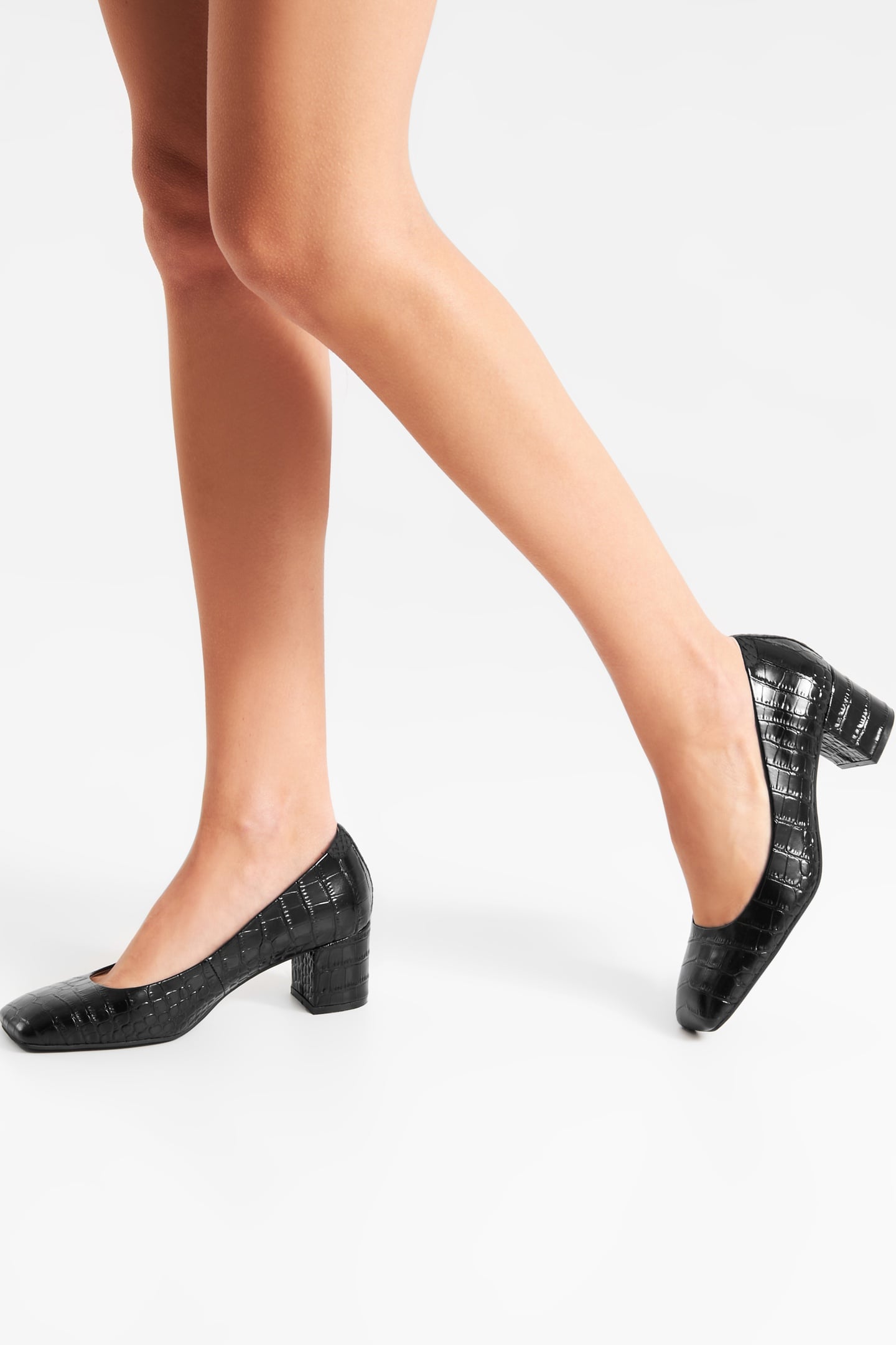 MARIE LOW CROCO BLACK 3