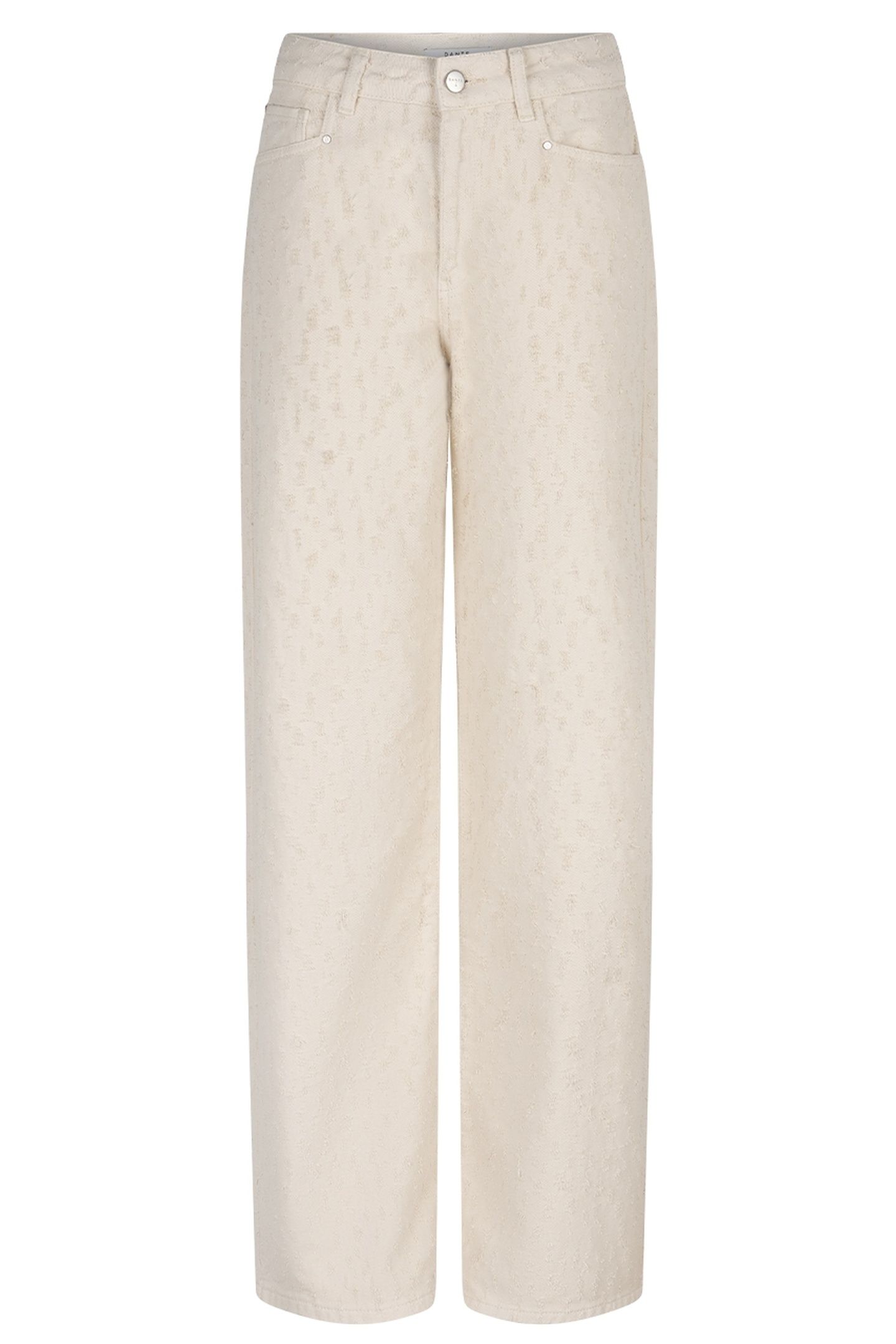 NUIT DISTRESSED WIDE LEG JEANS BUTTER CREAM 3