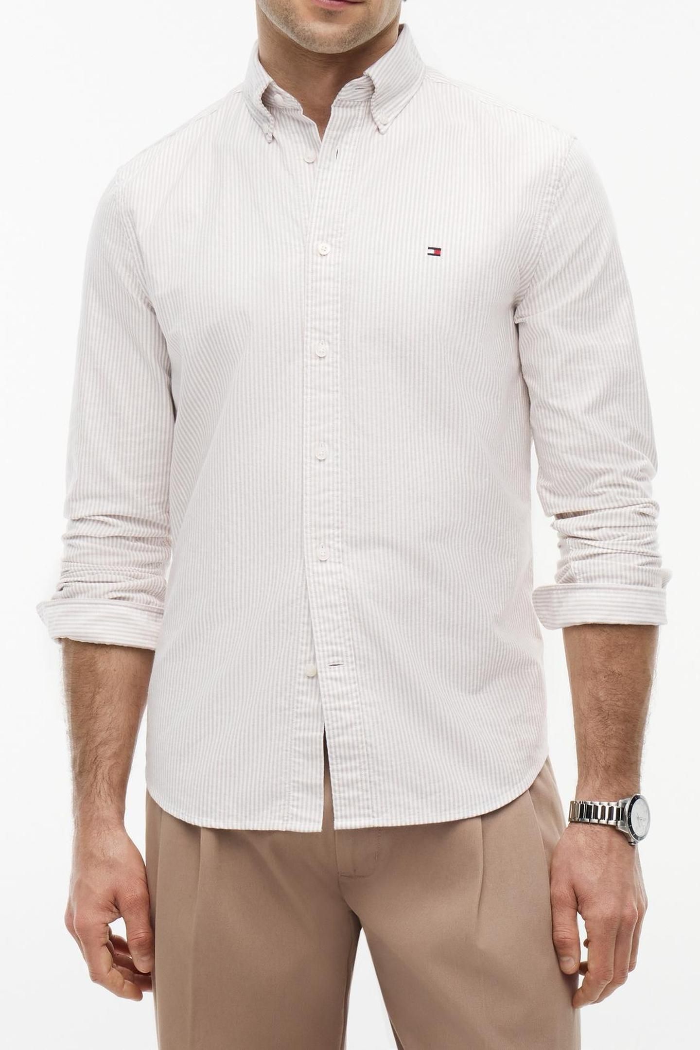 HERITAGE OXFORD STRIPE SAFARI CANVAS/WHITE 1