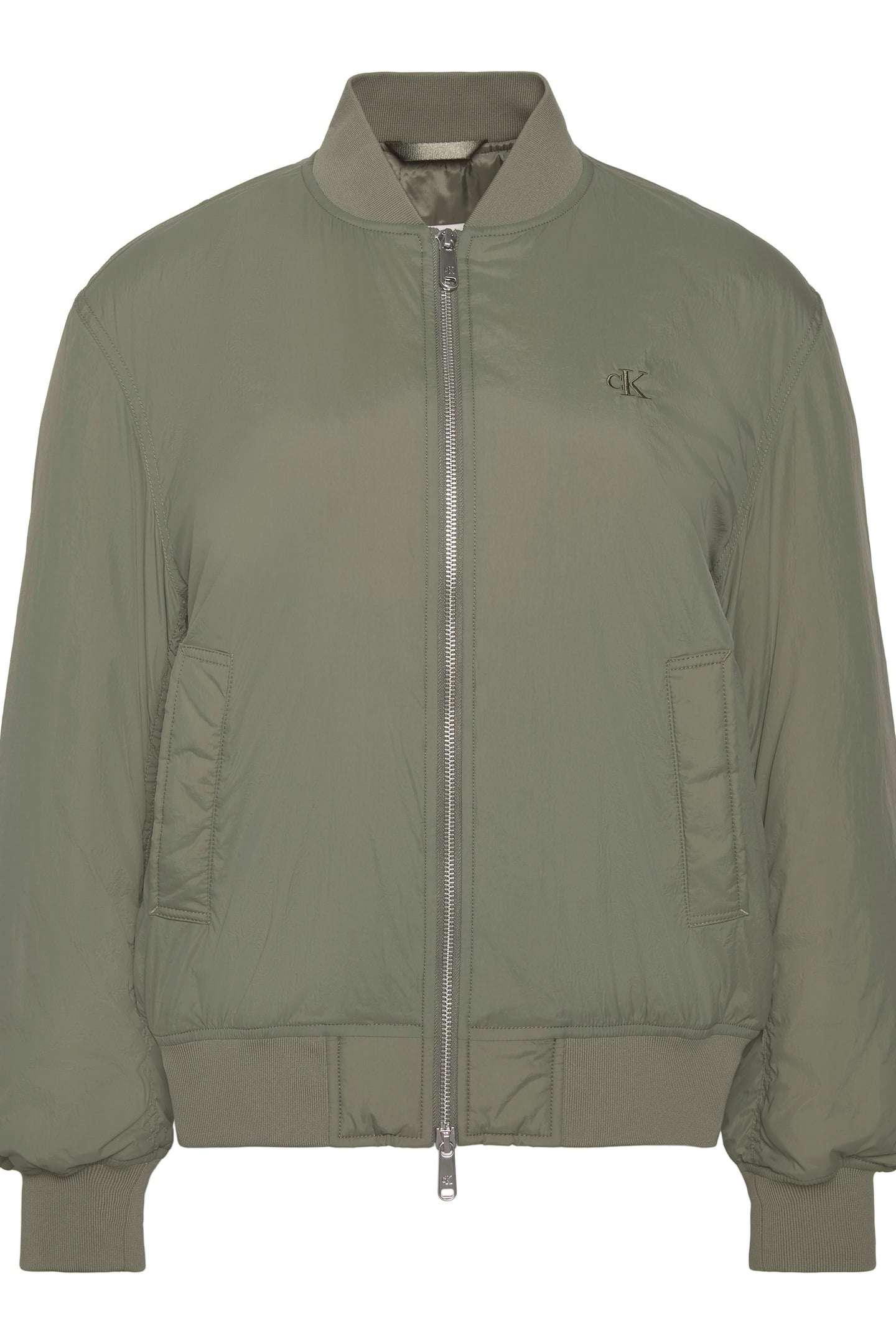 ESSENTIAL NYLON BOMBER DUSTY OLIVE 4