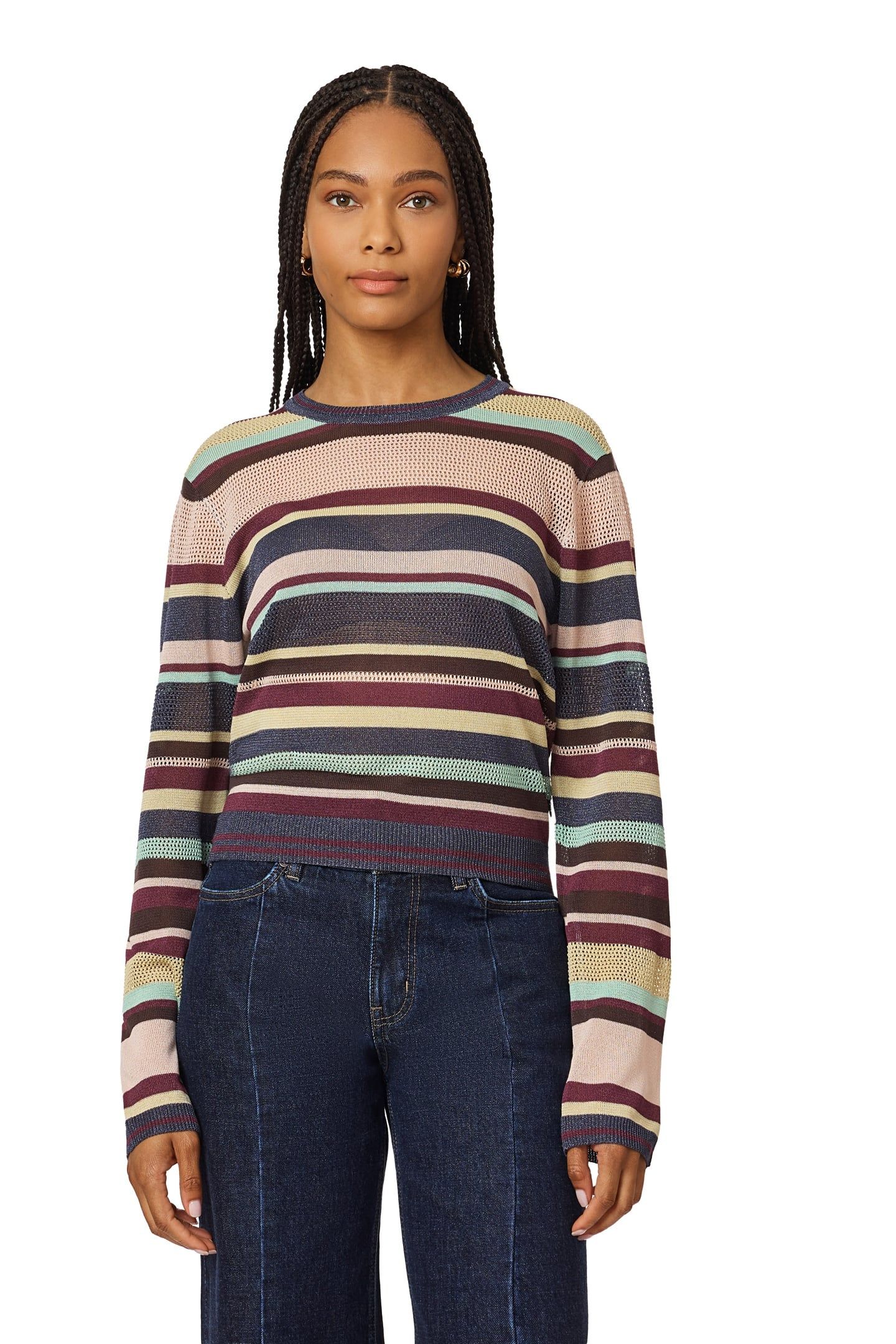JACQUARD PULLOVER CHARCOAL GREY HEATHER MIX 1
