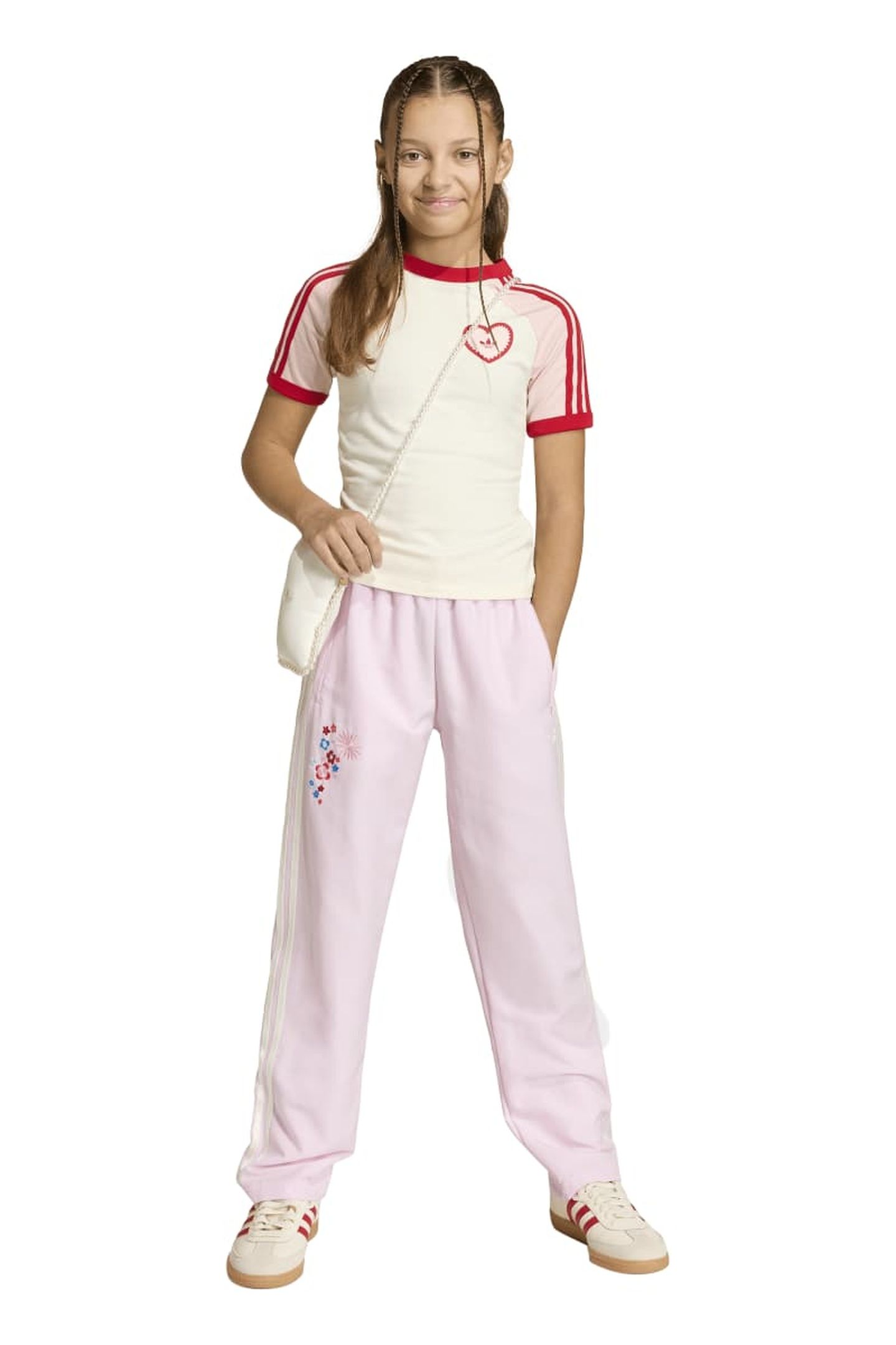 JUNIOR TRACK PANTS CLEAR PINK 2