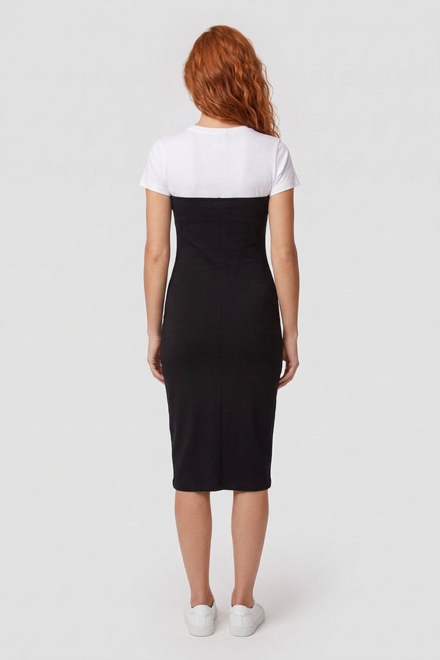 AURA COMPACT RIB TUBE DRESS BLACK 2