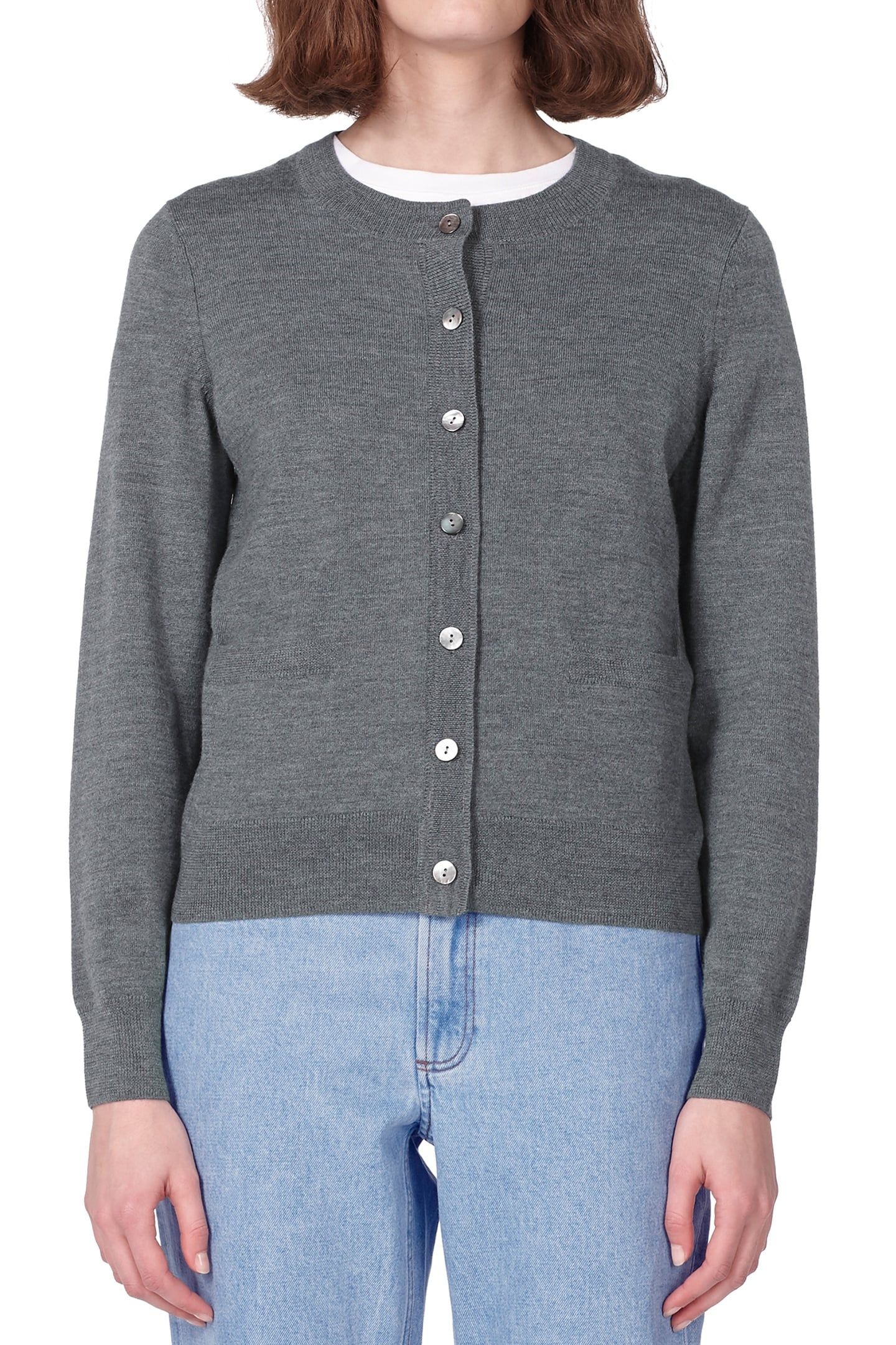 CARDIGAN MARINE HEATHERED CHARCOAL 1