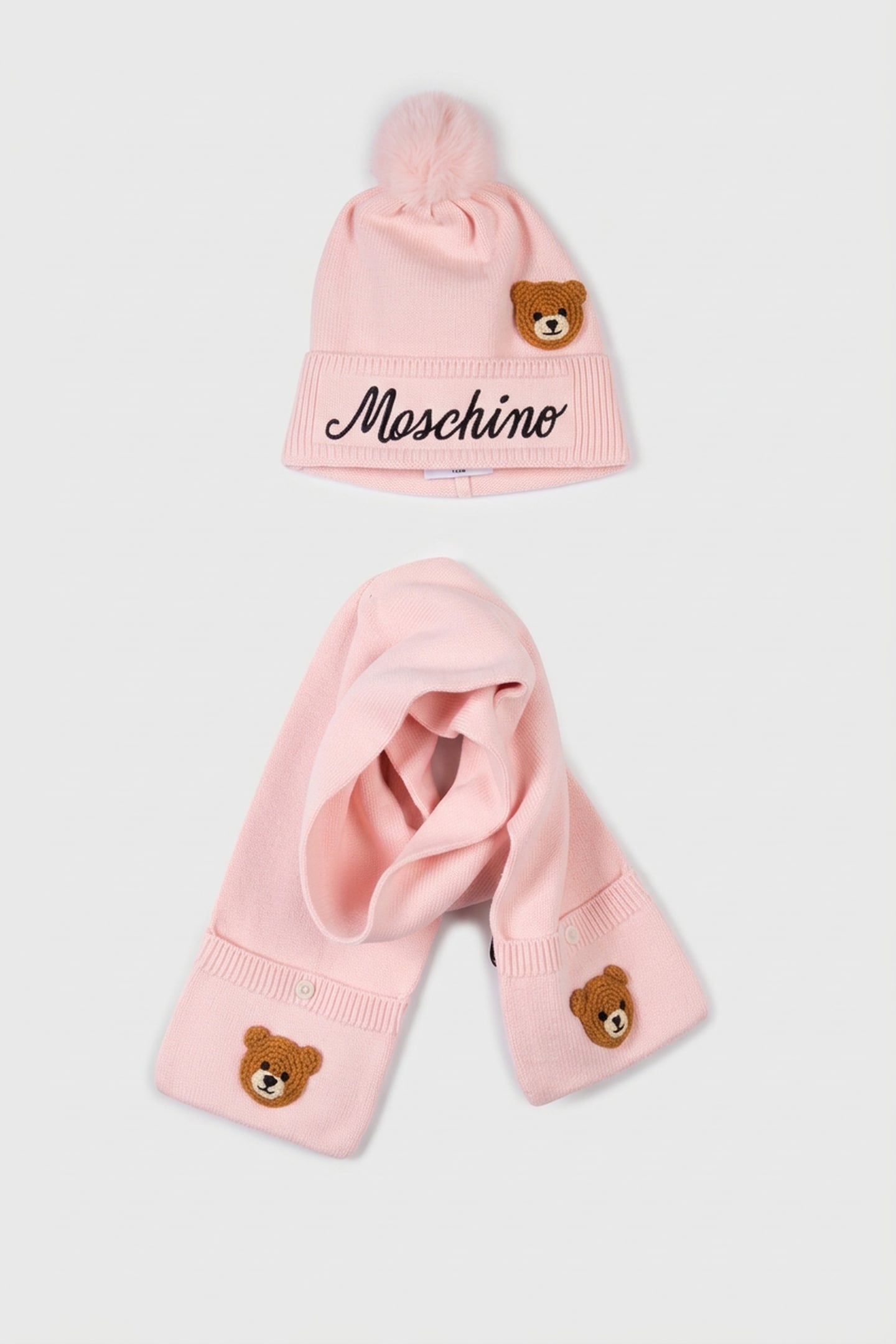 BERRETTO + SCIARPA PINK 2