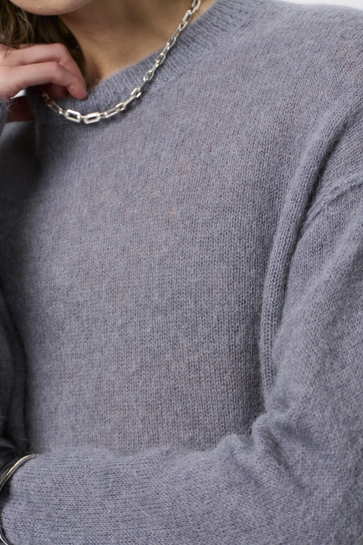 ARIAMA CREWNECK SWEATER THUNDER BLUE 5