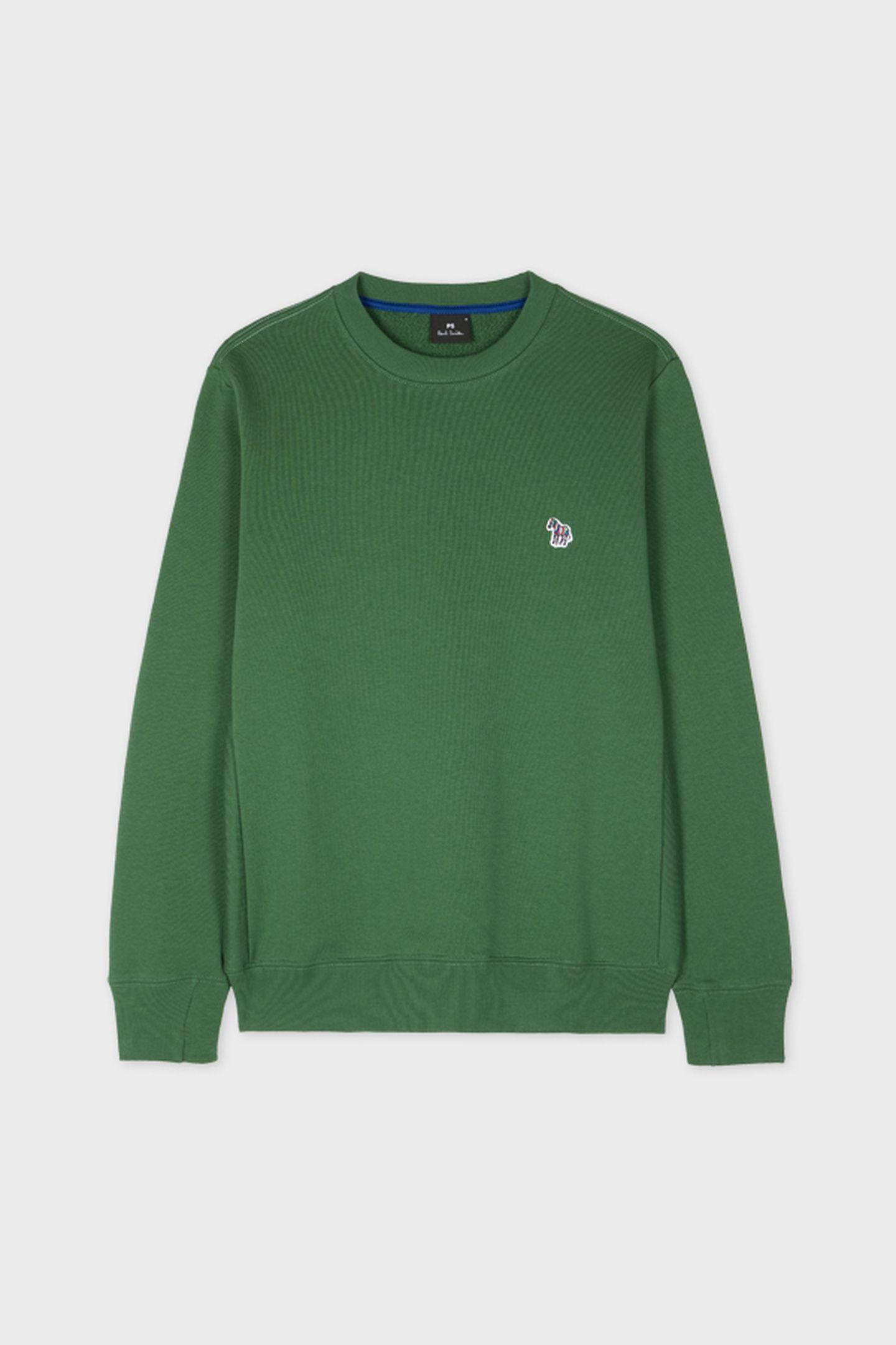 MENS REG FIT SWEATSHIRT ZEBRA EMERALD GREEN 5