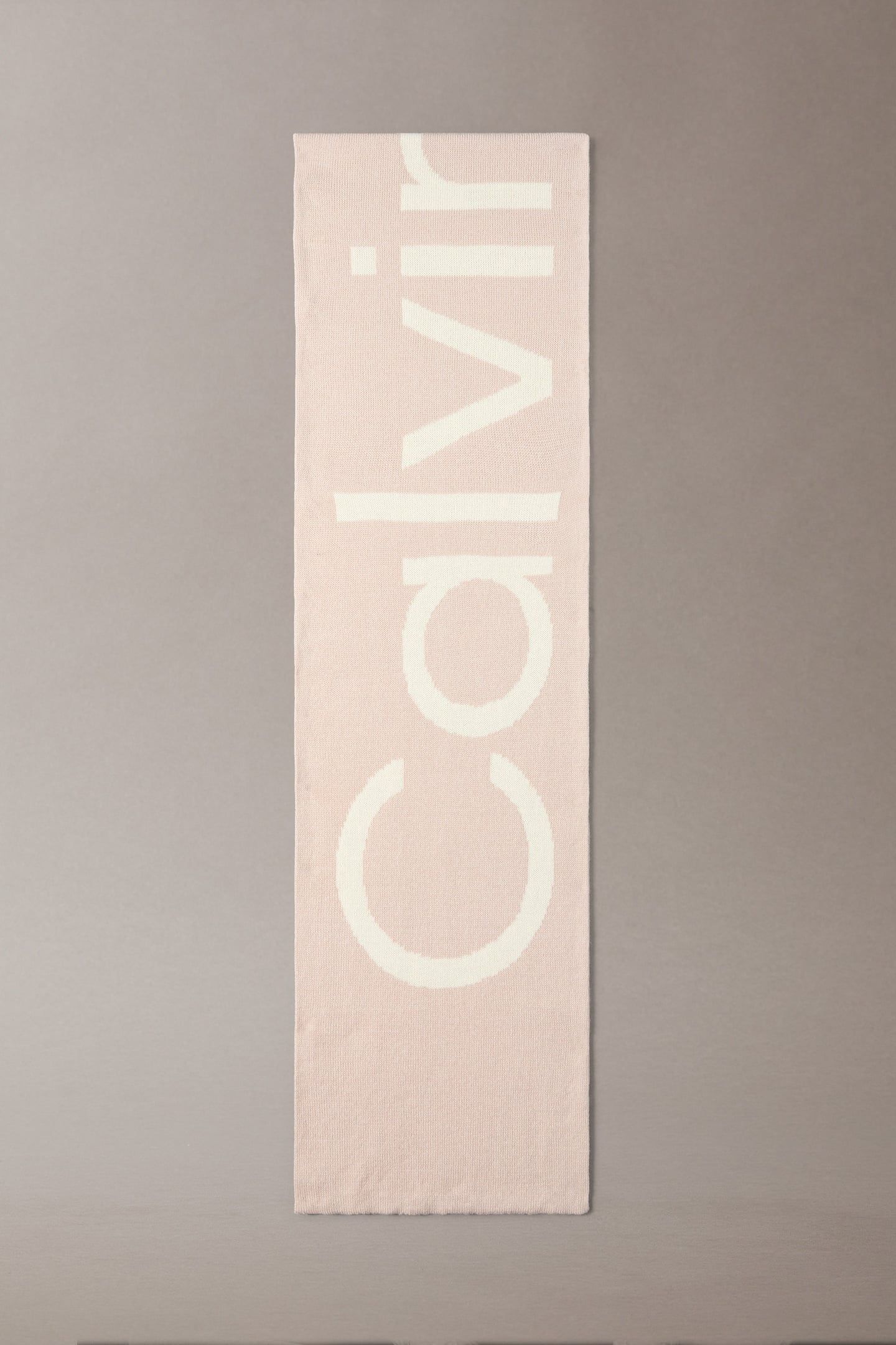 BOLD LOGO 2-TONE WOOL SCARF CHALK/CHATEAU 2
