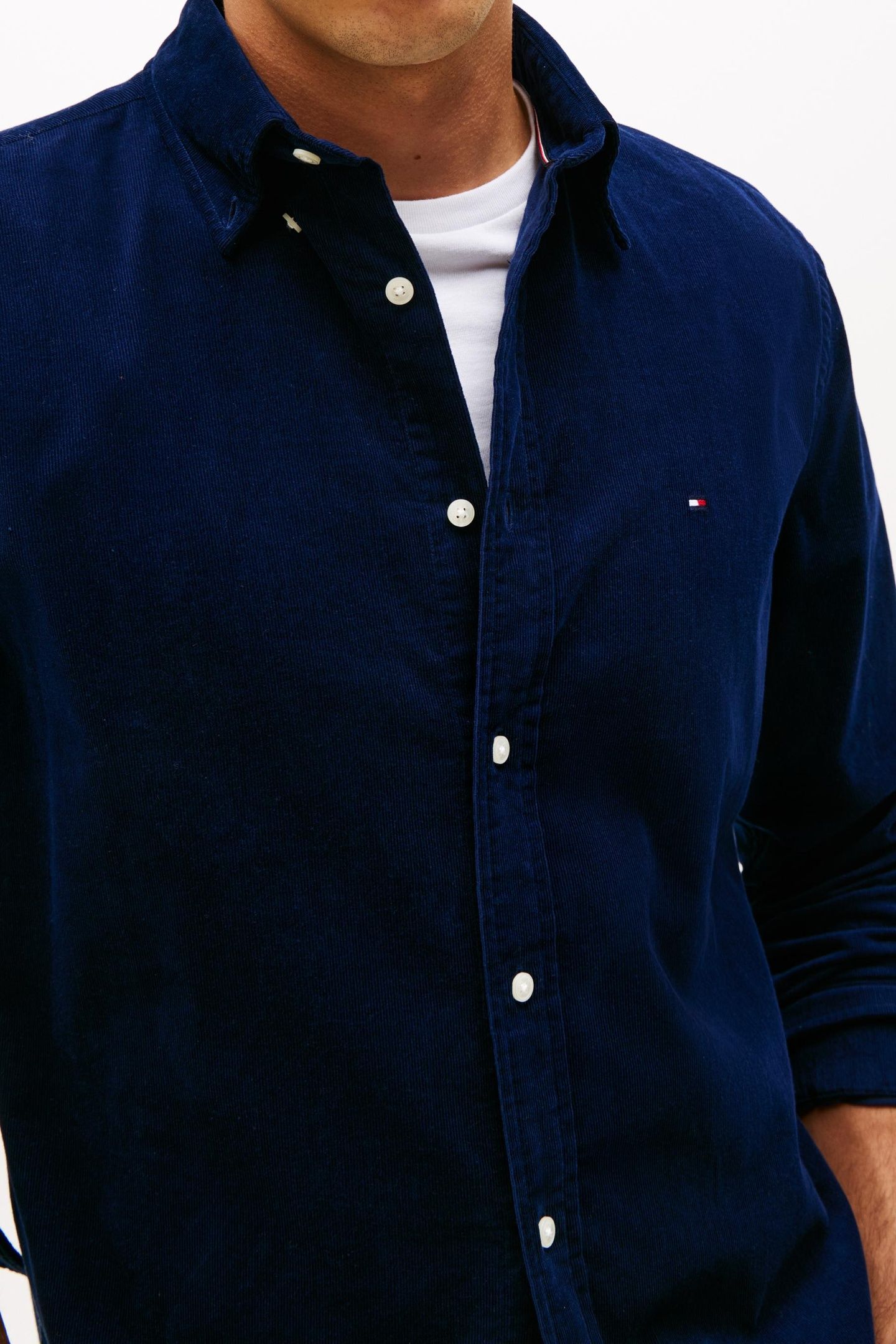 SOLID CORDUROY RF SHIRT IMPERIAL NAVY 7