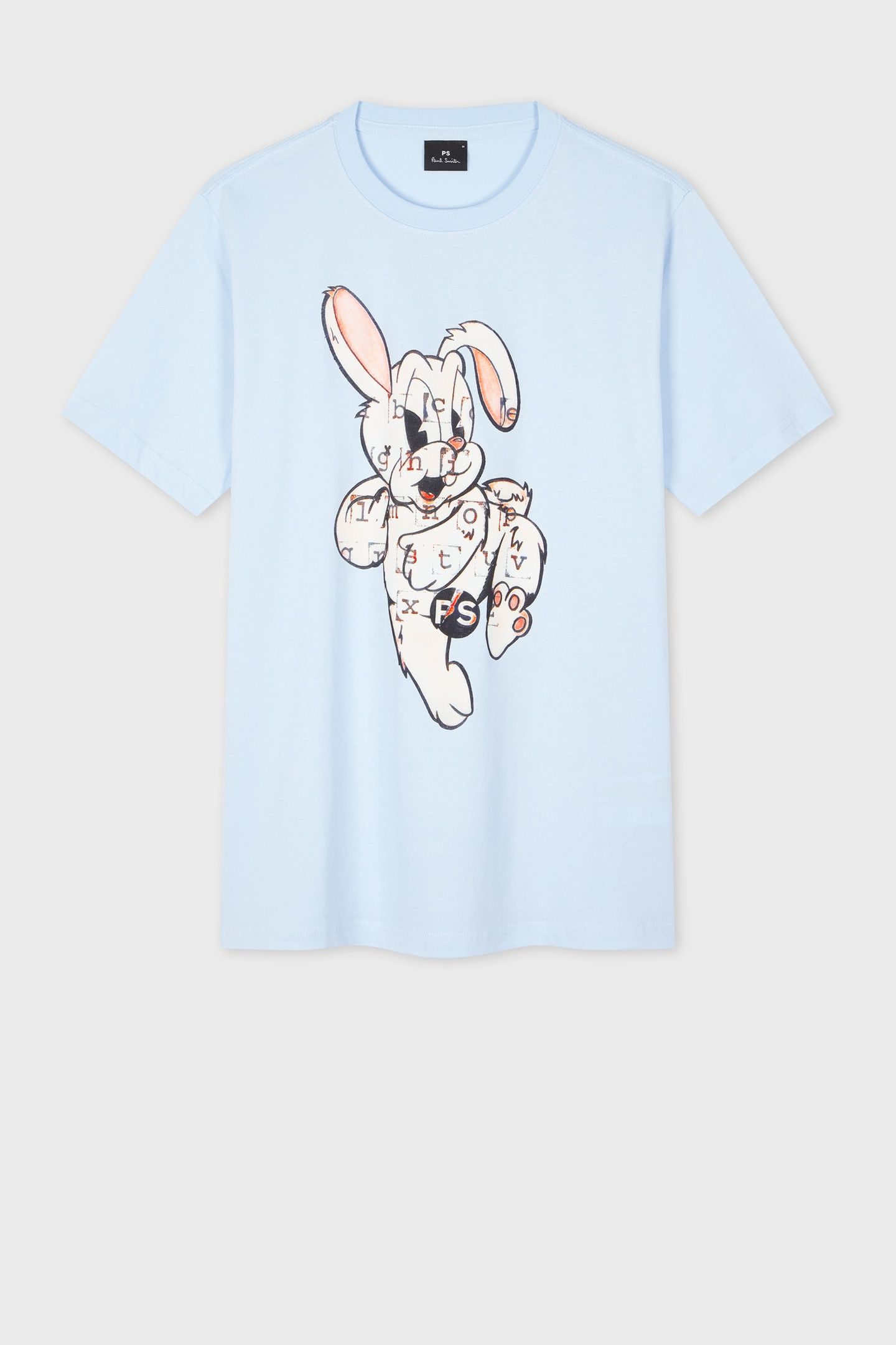 MENS REG FIT SS T SHIRT BUNNY LIGHT BLUE 4