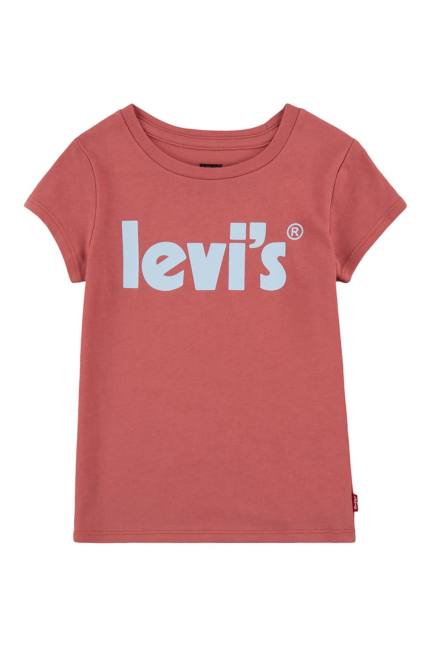 GIRLS BASIC TEE SHIRT W/ POSTER MINERAL RED 1