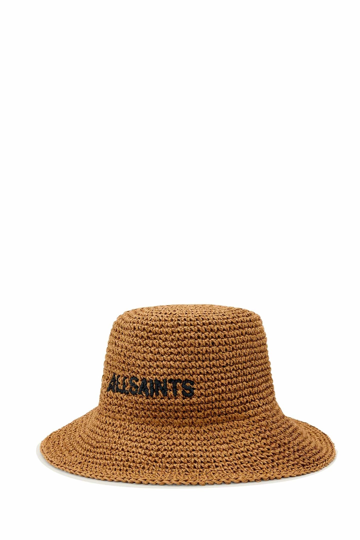 ELI STRAW BUCKET HAT COGNAC BROWN 5