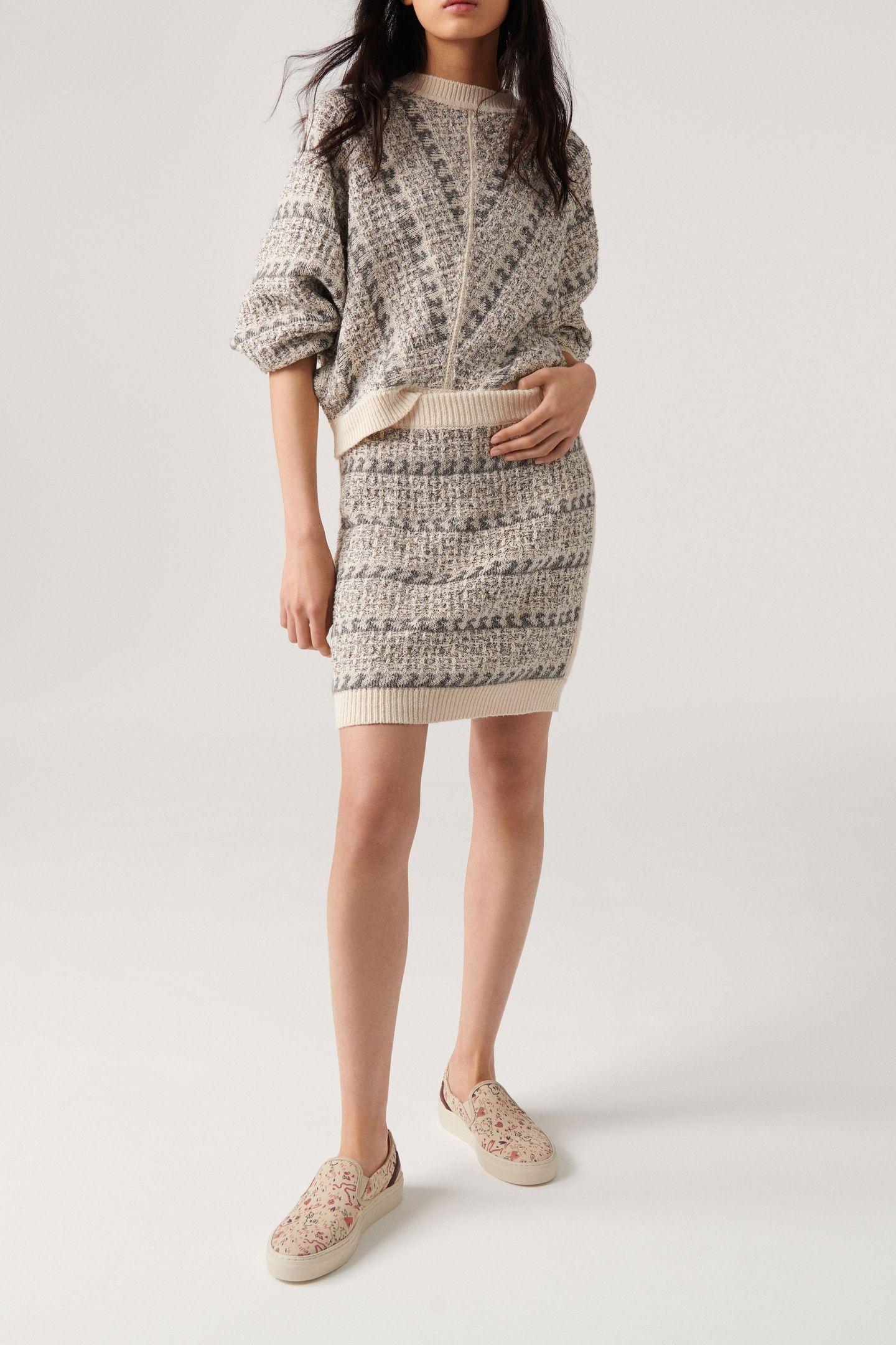 MINI SKIRT ECRU 3