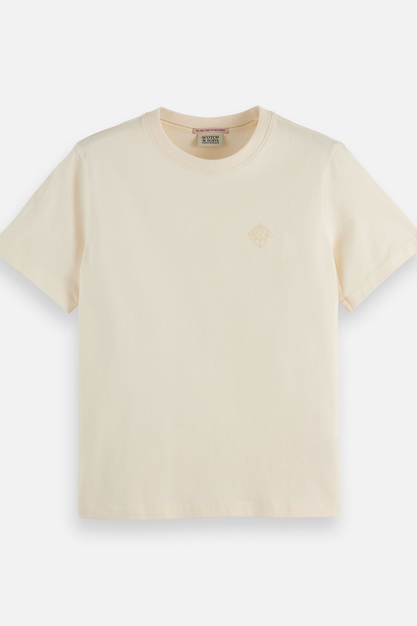 CHEST ARTWORK REGULAR T-SHIRT OFF WHITE 4