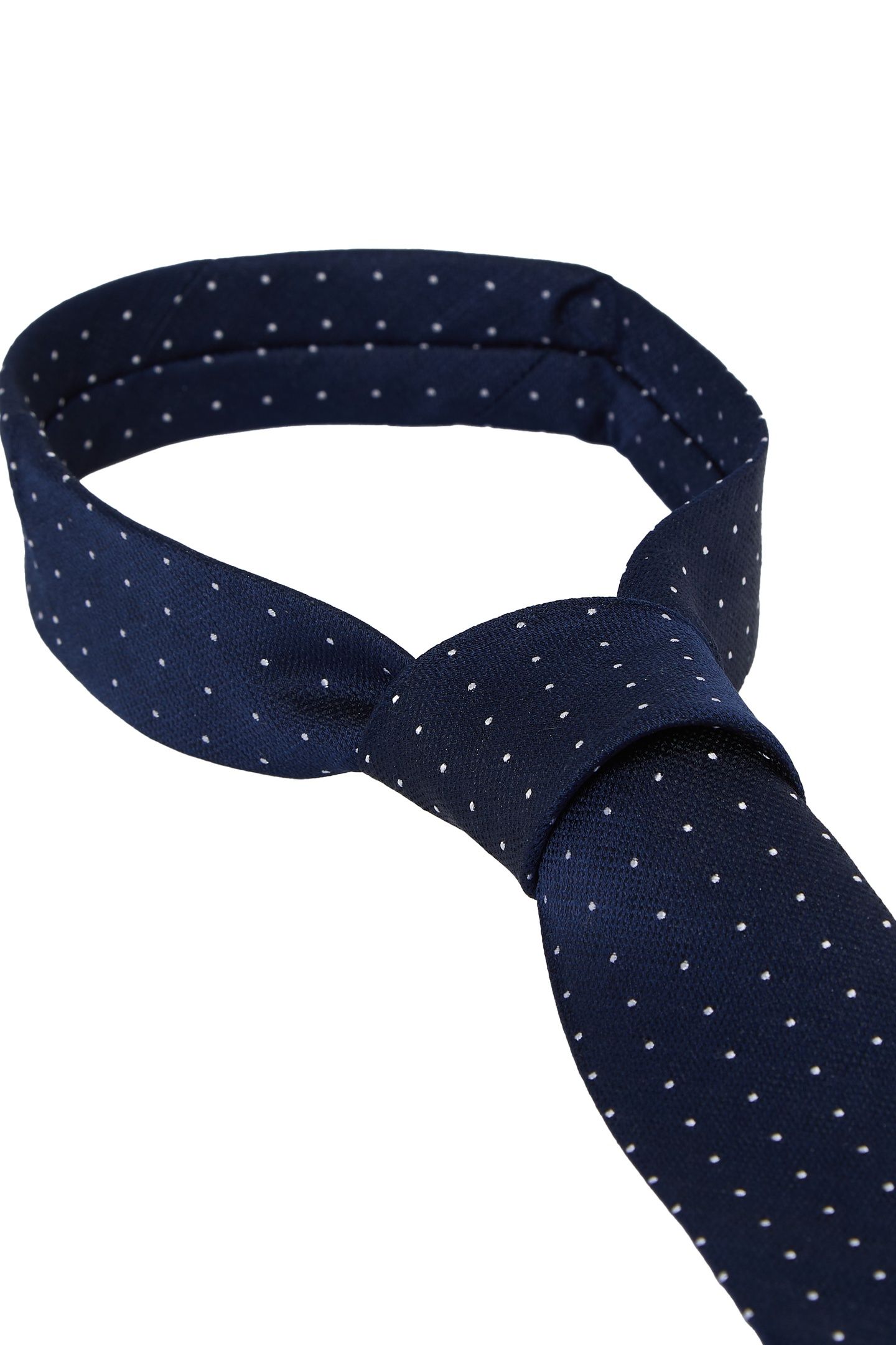DOBBY ON STRUCTURE SILK TIE NIGHT SKY 2