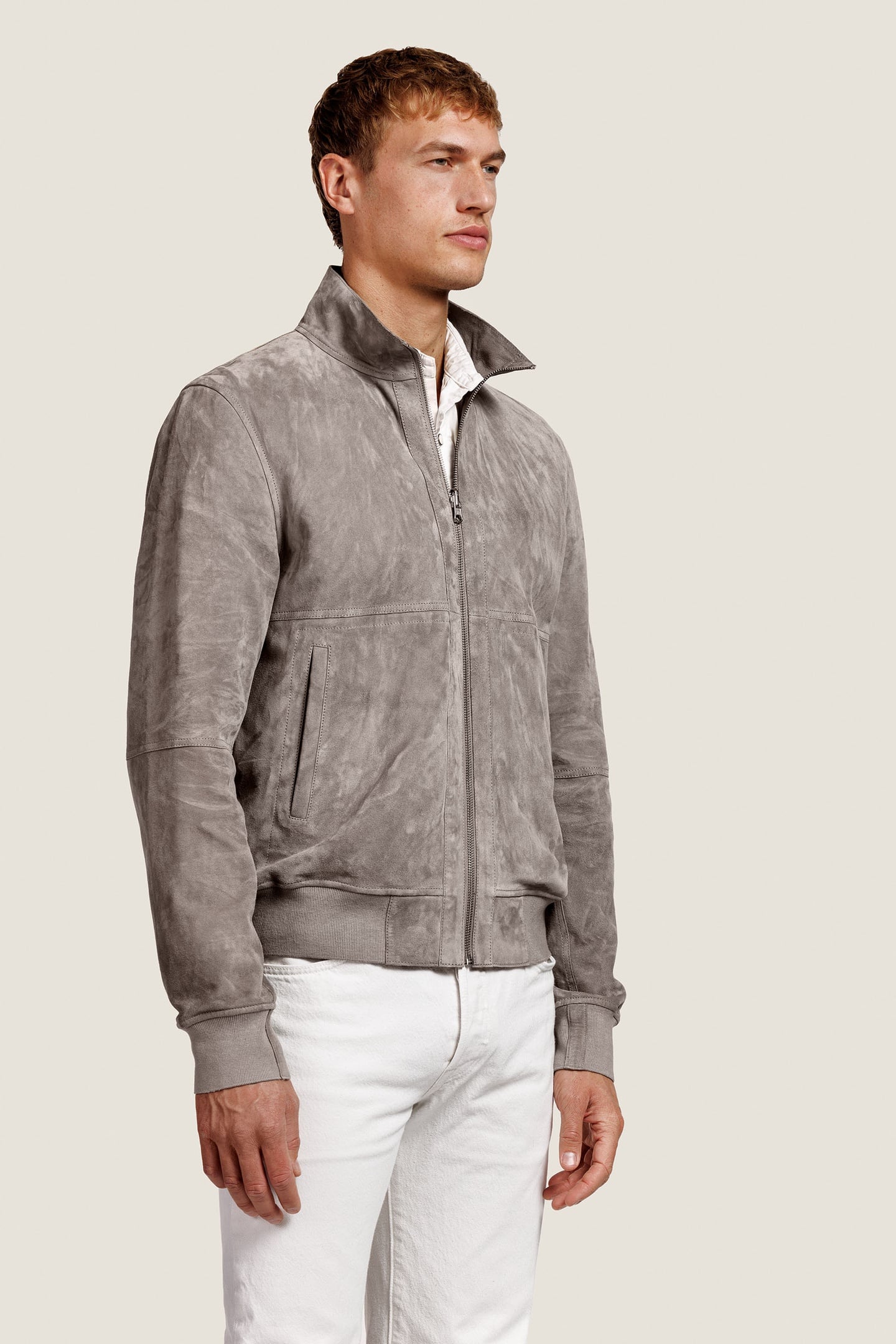 TIAGO SUEDE JACKET PALOMA GREY 3