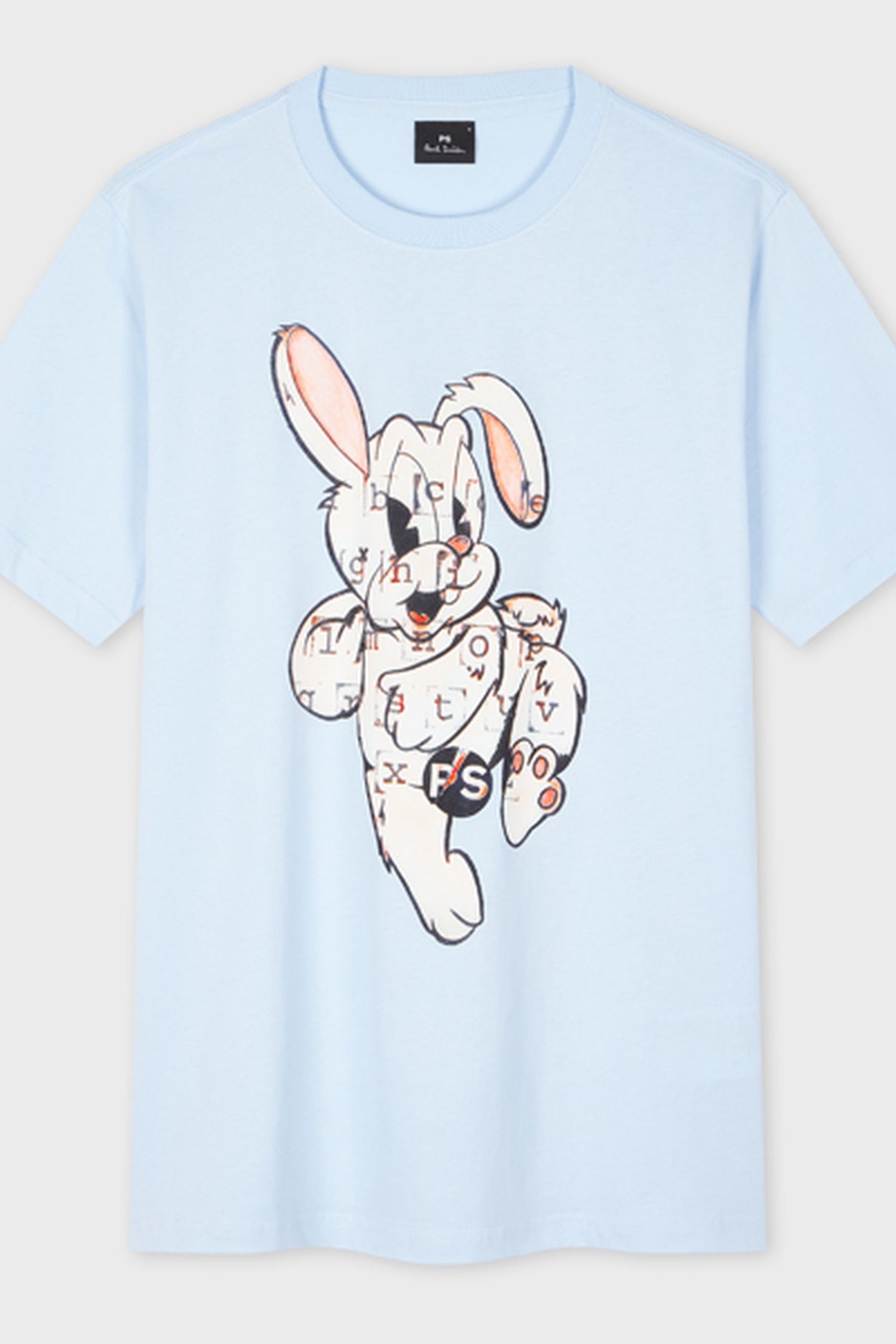 MENS REG FIT SS T SHIRT BUNNY LIGHT BLUE 5