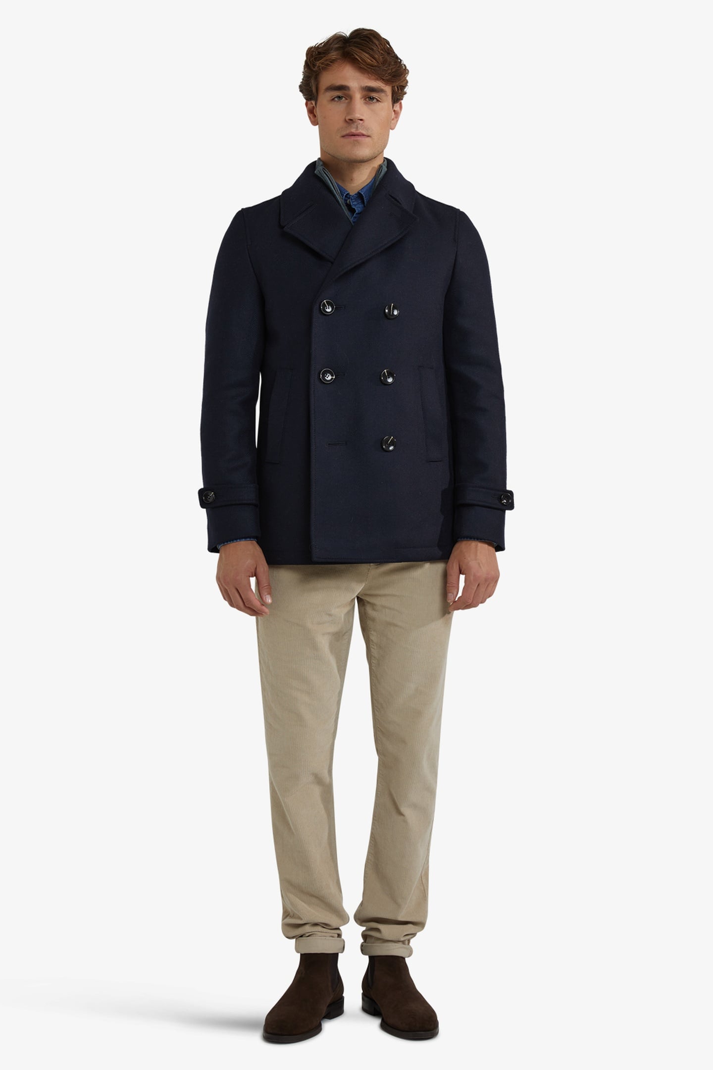 WOOL PEACOAT NAVY 2