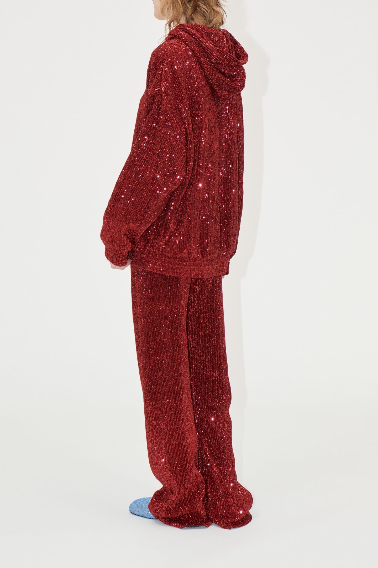 OVERSIZE HOODIE BORDEAUX 2