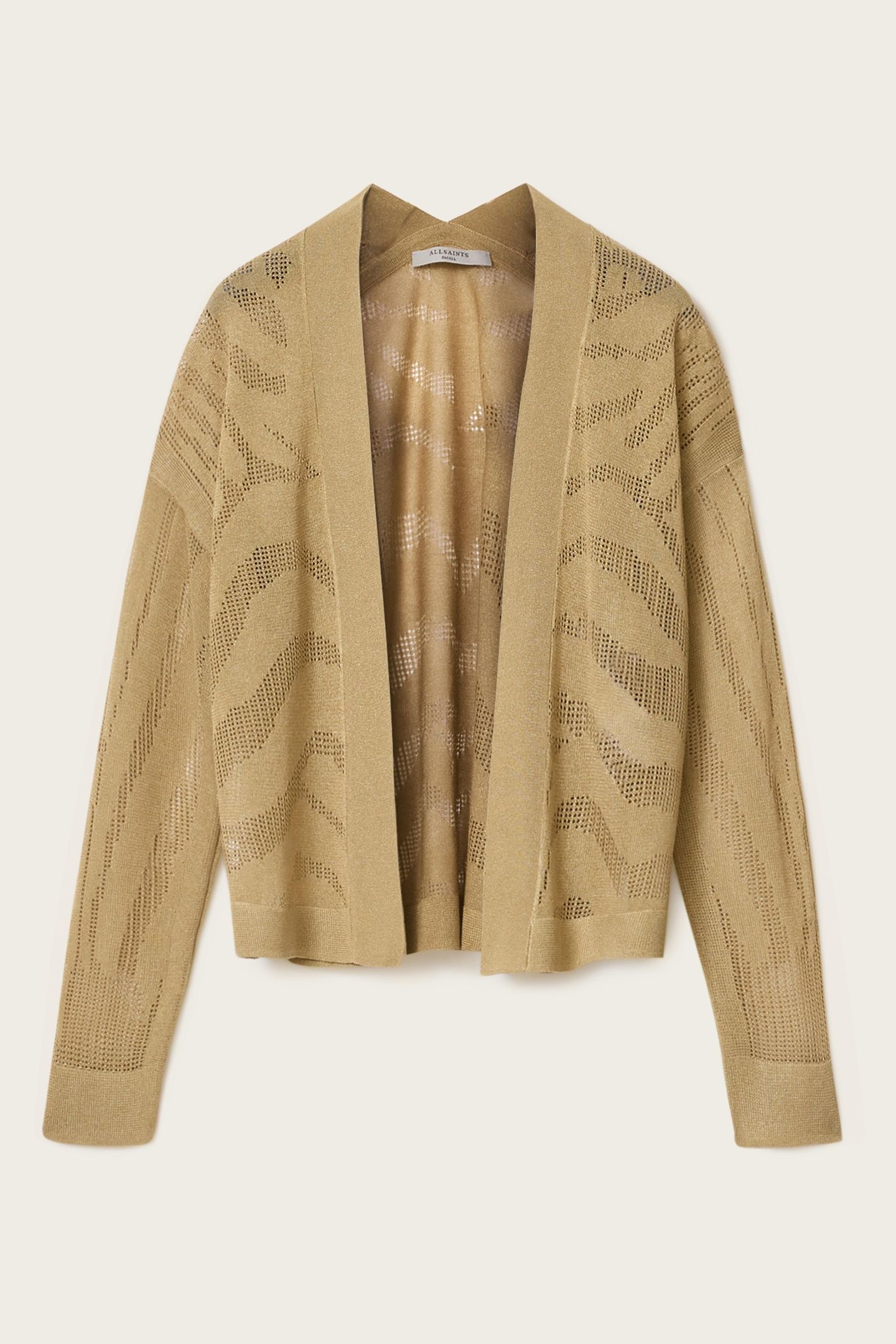 MISHA CROP CARDIGAN SAND GOLD 4
