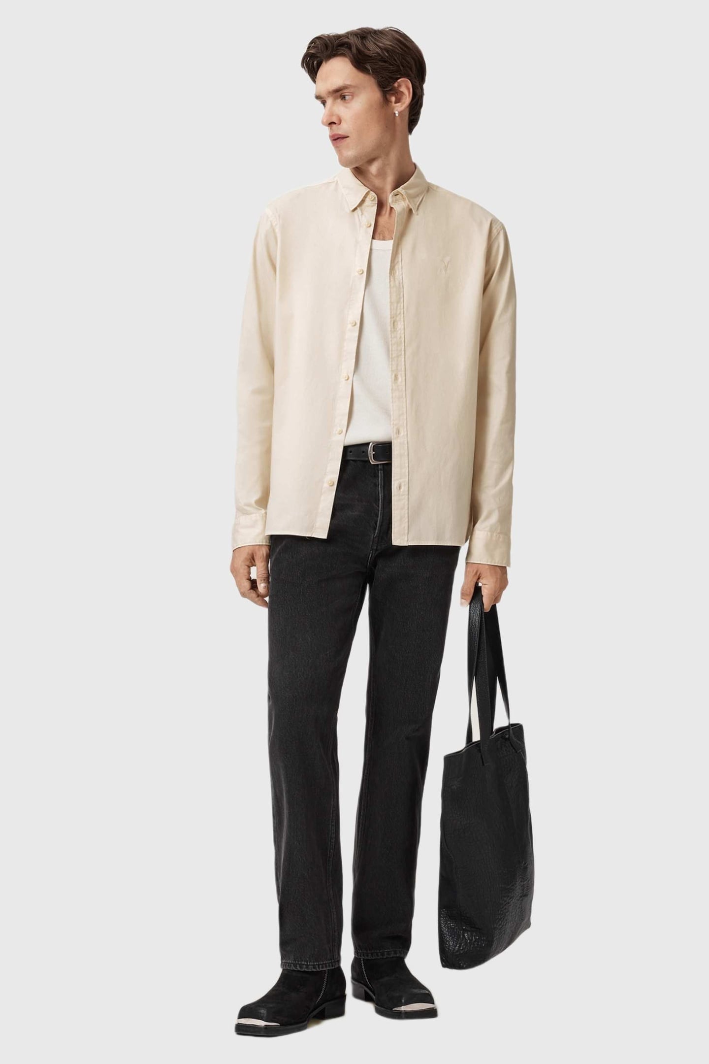 HAWTHORNE LS SHIRT SOAP WHITE 5