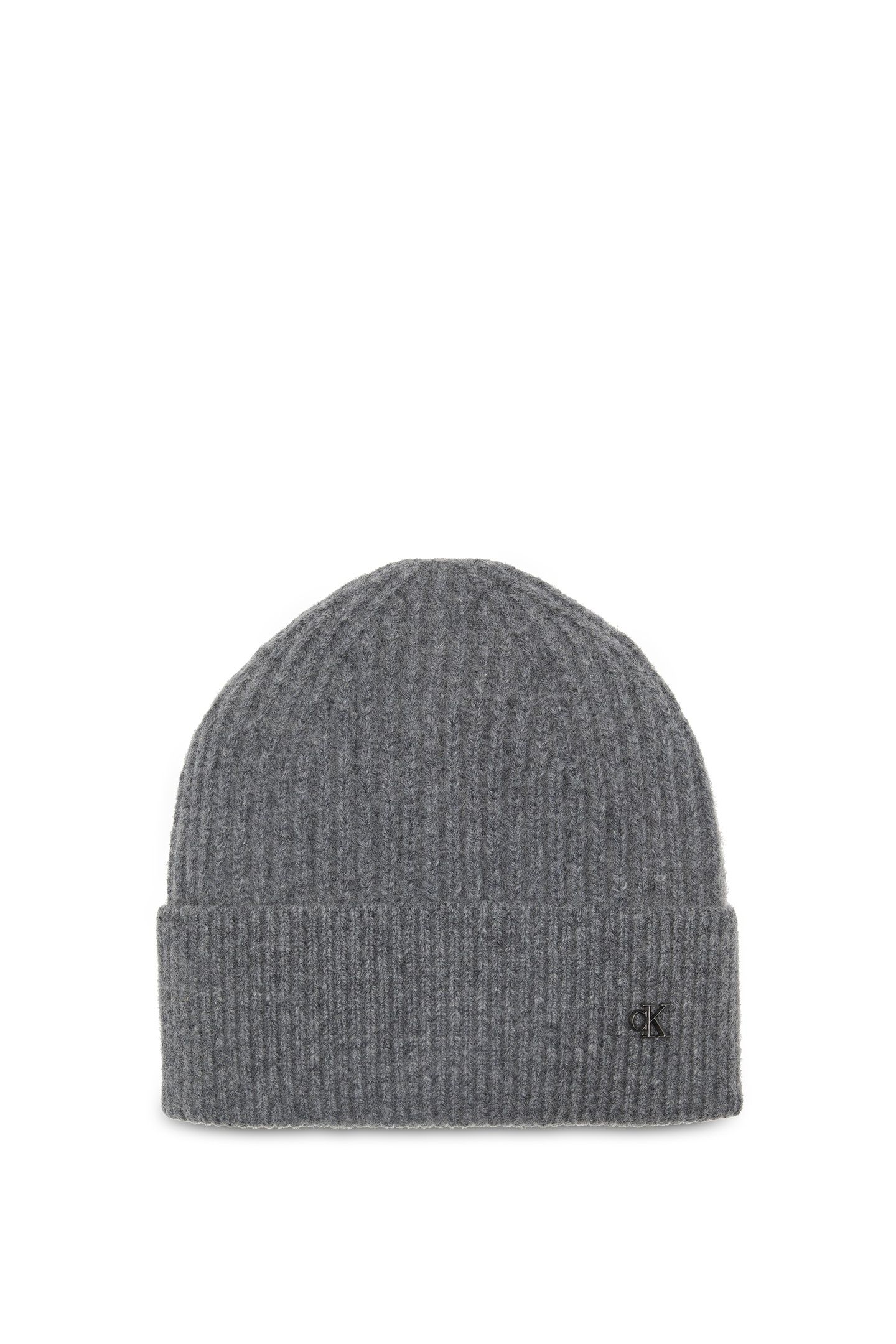 CK METAL WOOL BEANIE CHARCOAL HEATHER 3