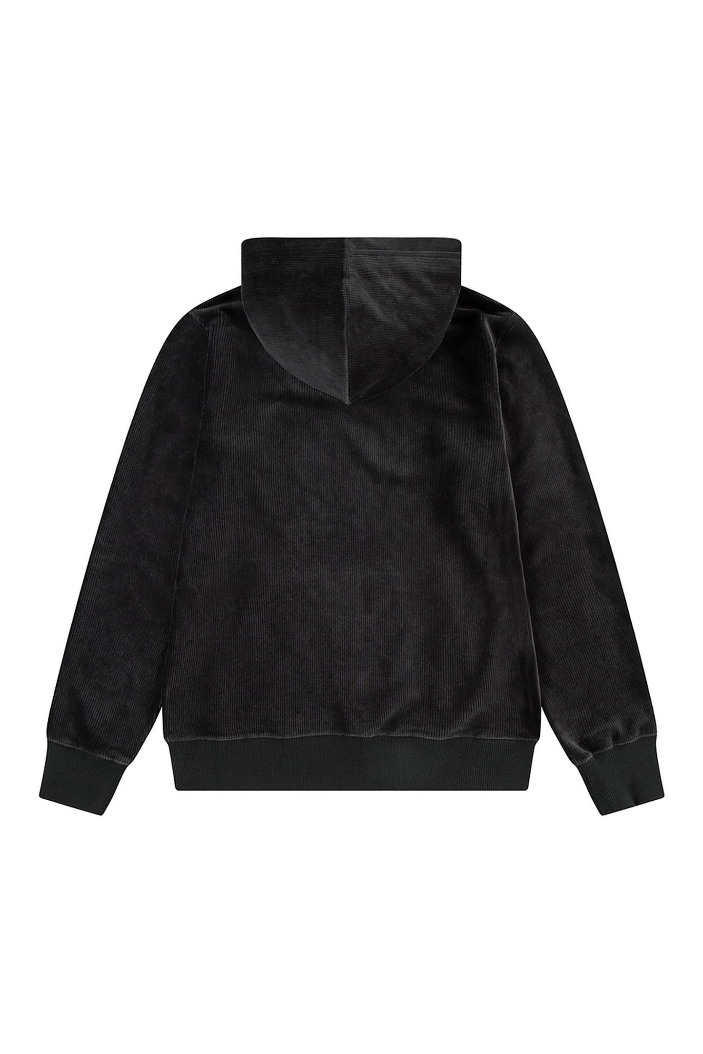 BOYS KNIT CORDUROY HOODIE PIRATE BLACK 2