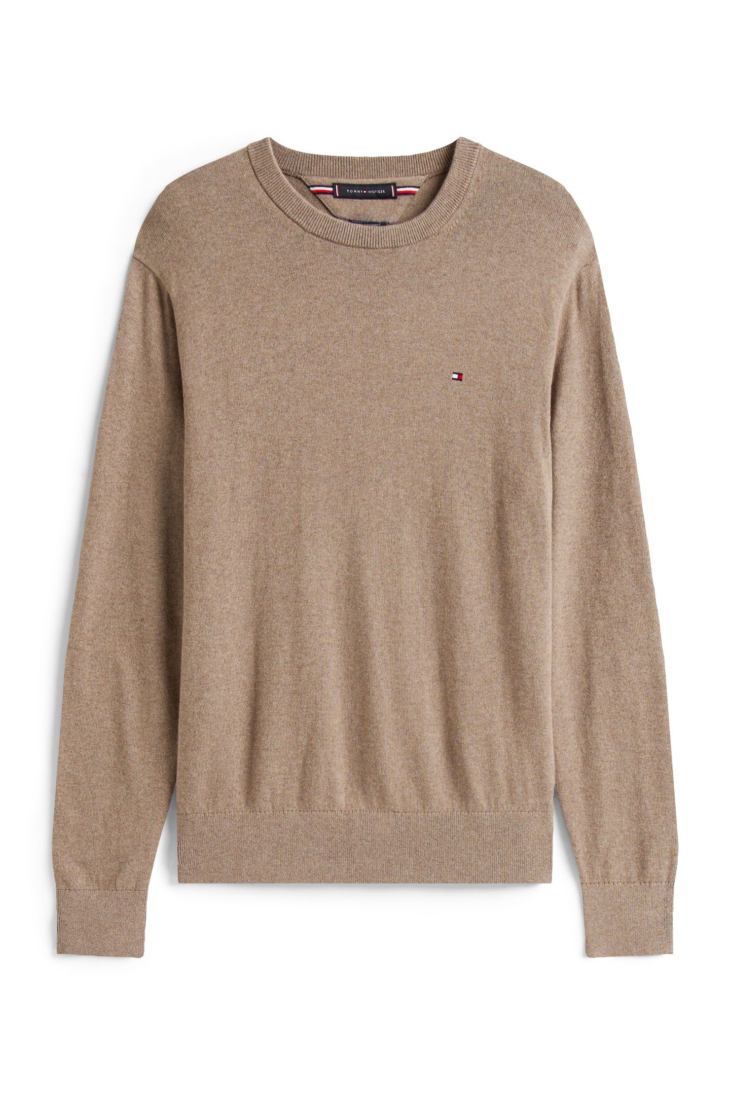 PIMA COTTON CASHMERE SWEATER COASTAL TAUPE HEATHER 4