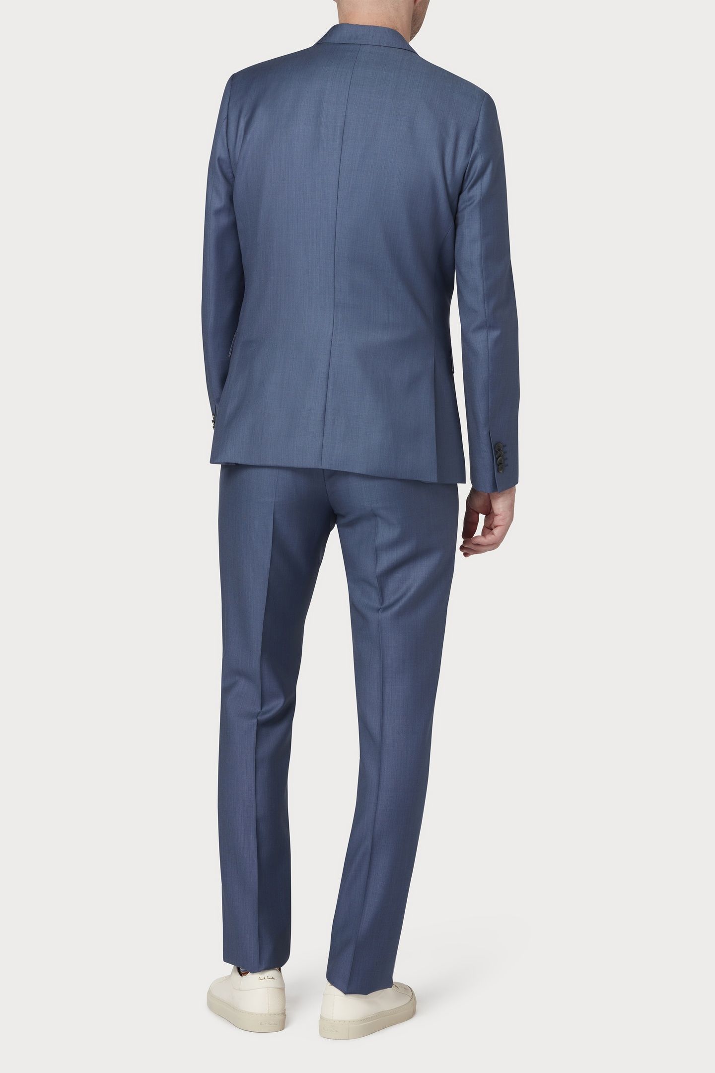 MENS TAILORED FIT 2 BUTTON SUIT PETROL BLUE 2