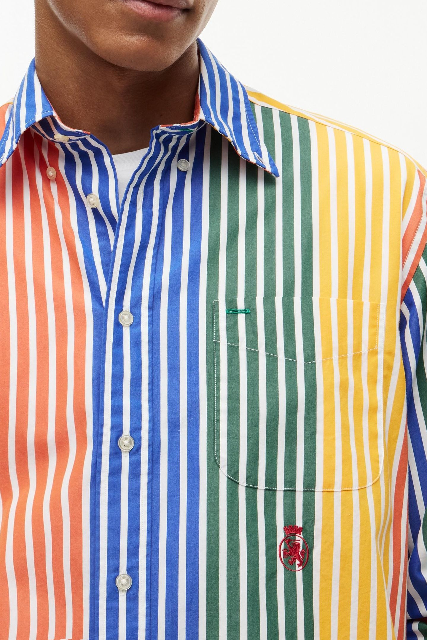 PREP ICON STRIPE RELAXED BRILLIANT ORANGE/STRIPE 5