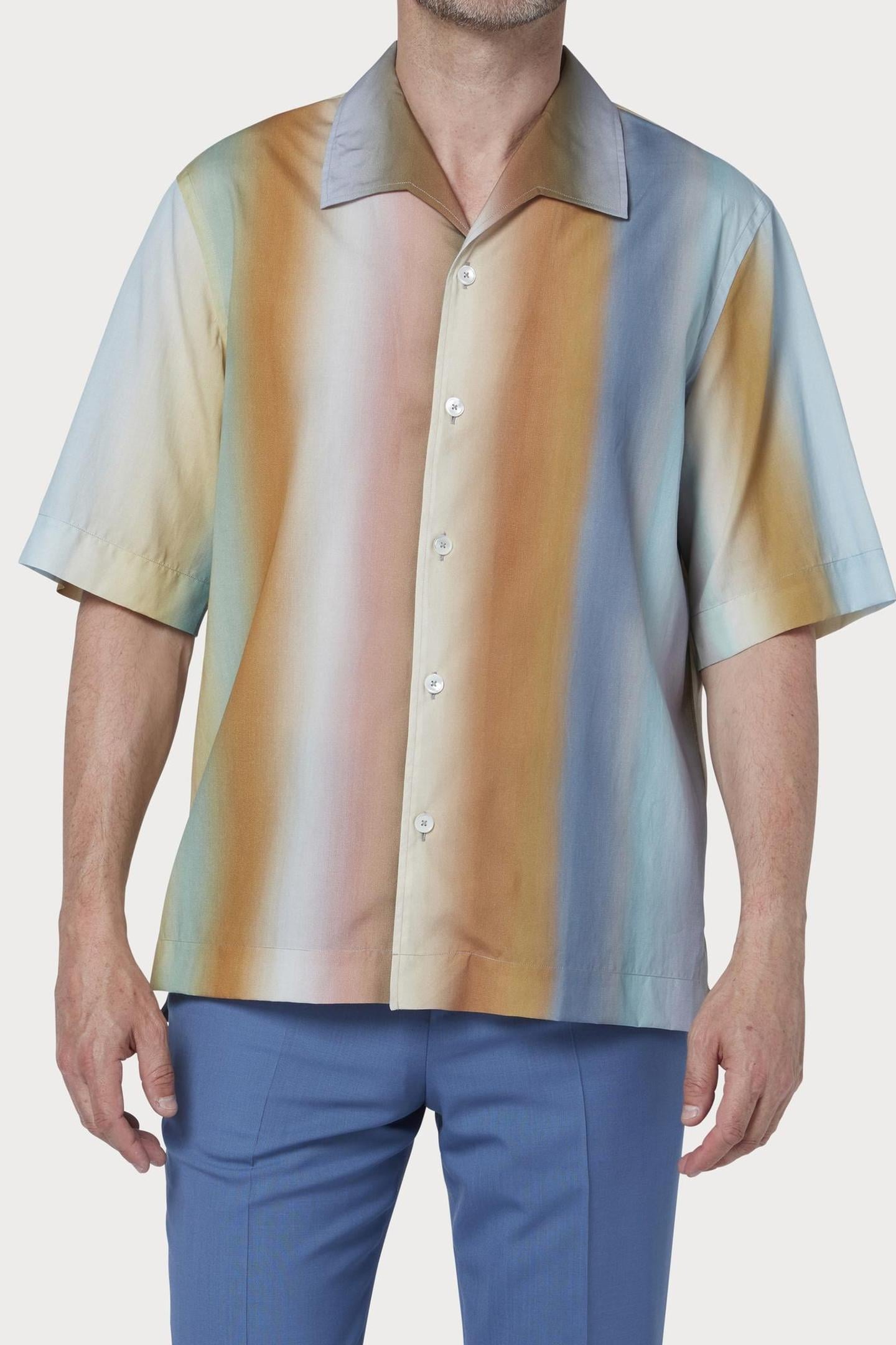 MENS S/S OVERSIZED SHIRT MULTI COLOURED 2