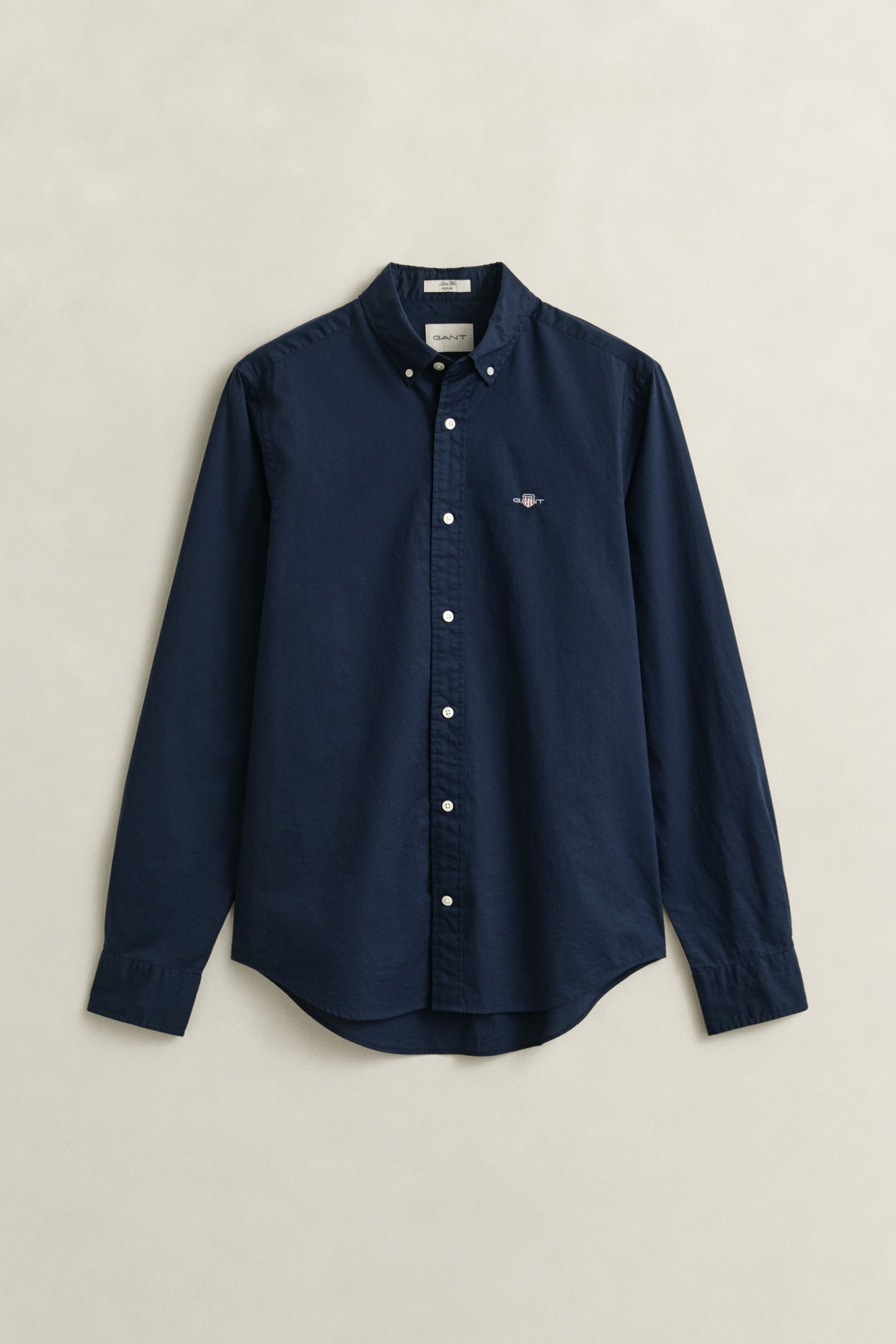 SLIM CLASSIC POPLIN SHIRT MARINE 7