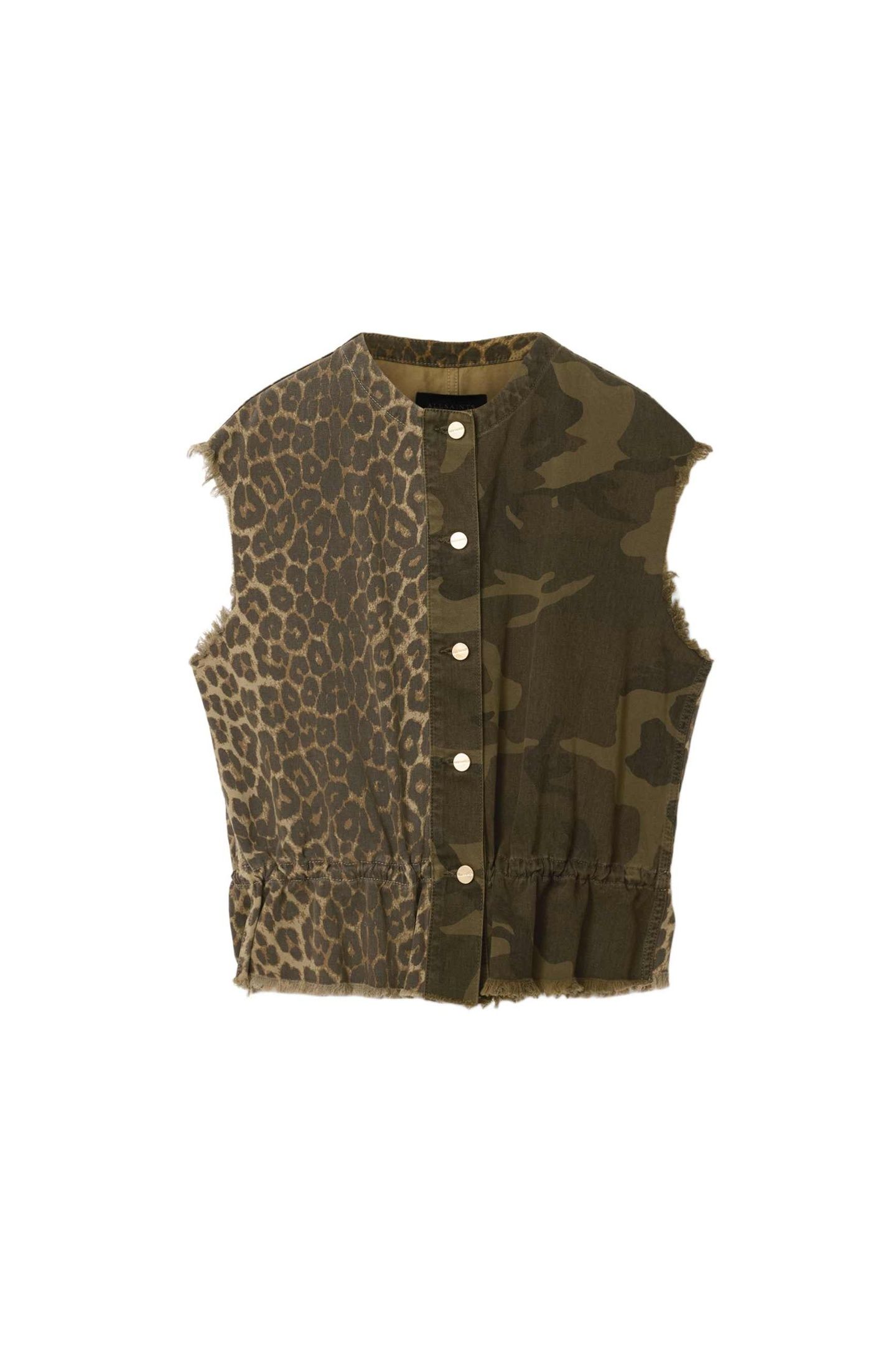 SOFI WAISTCOAT CAMO LEPPO GREEN 4