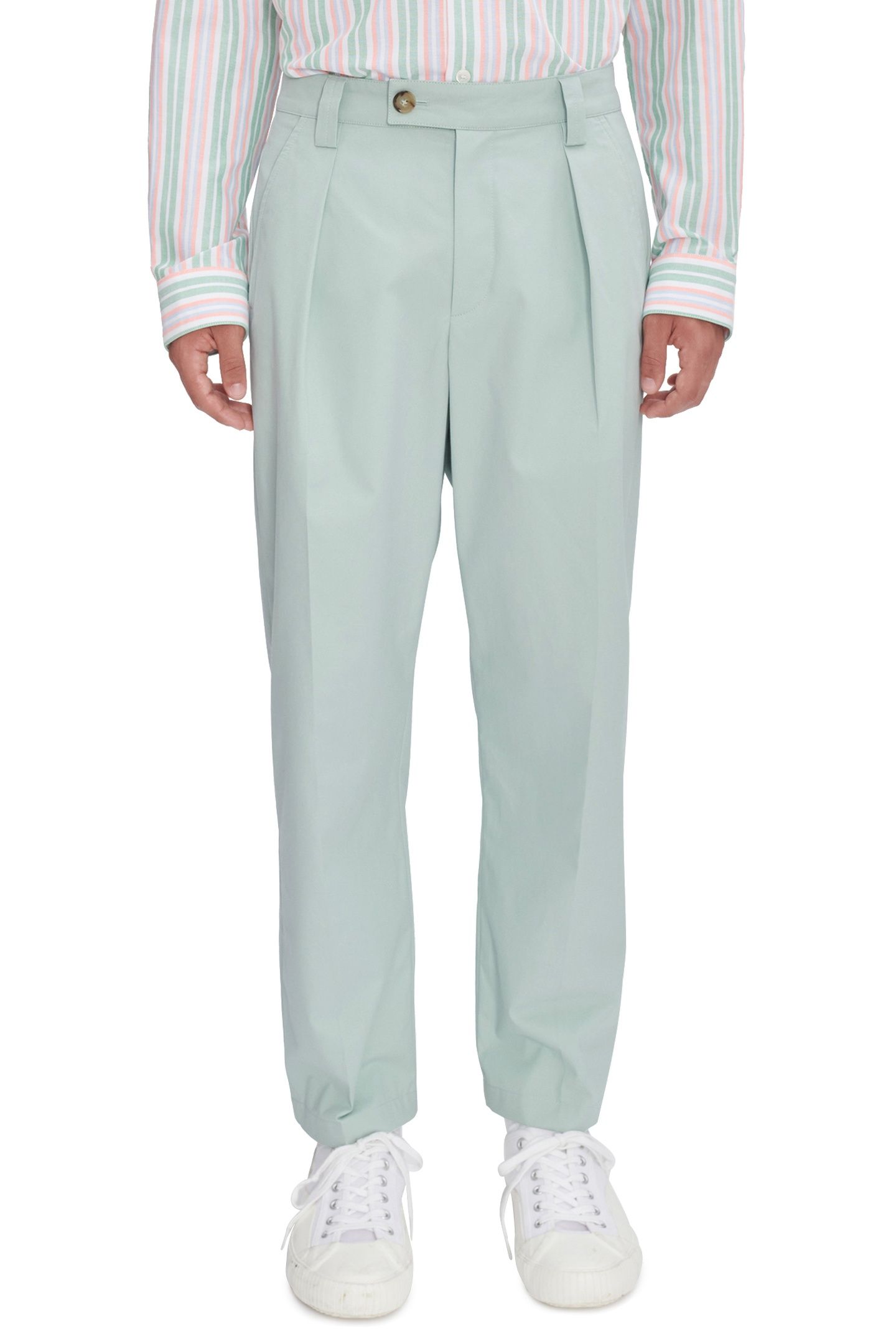 UNISEX TROUSERS RENATO PALE GREEN 1