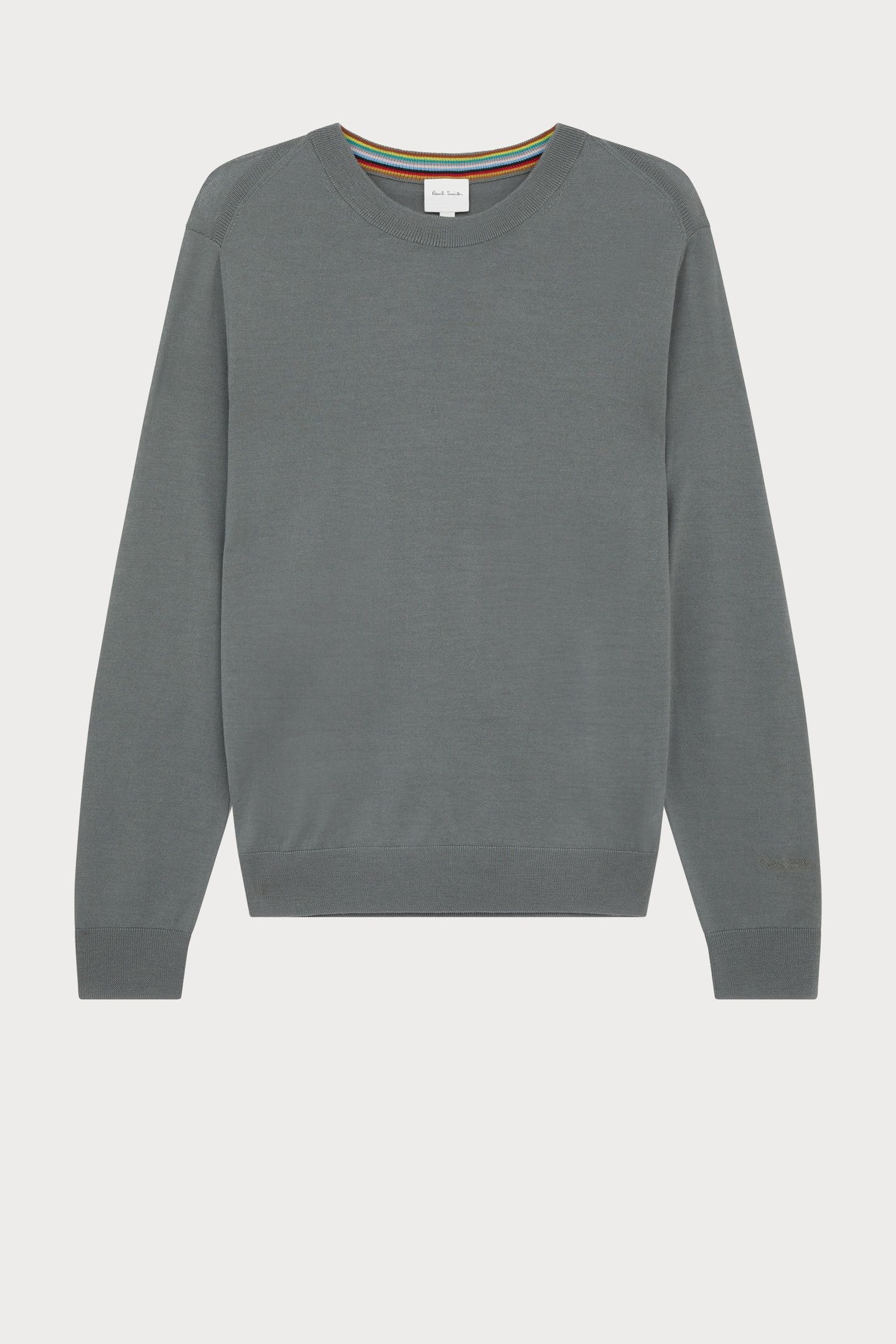 MENS SWEATER CREW NECK PETROL GREEN 4