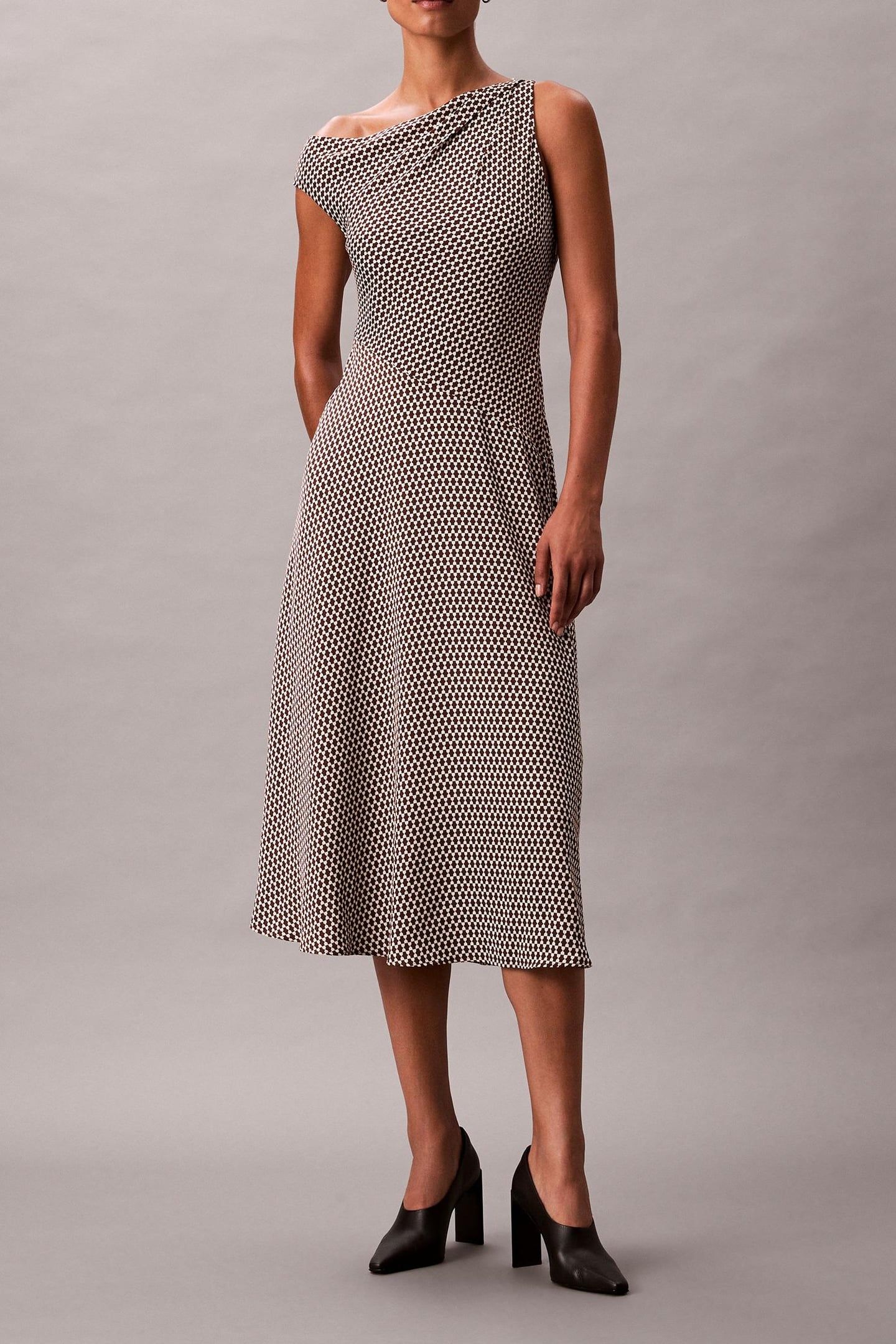 PRINTED CREPE DRESS 1
