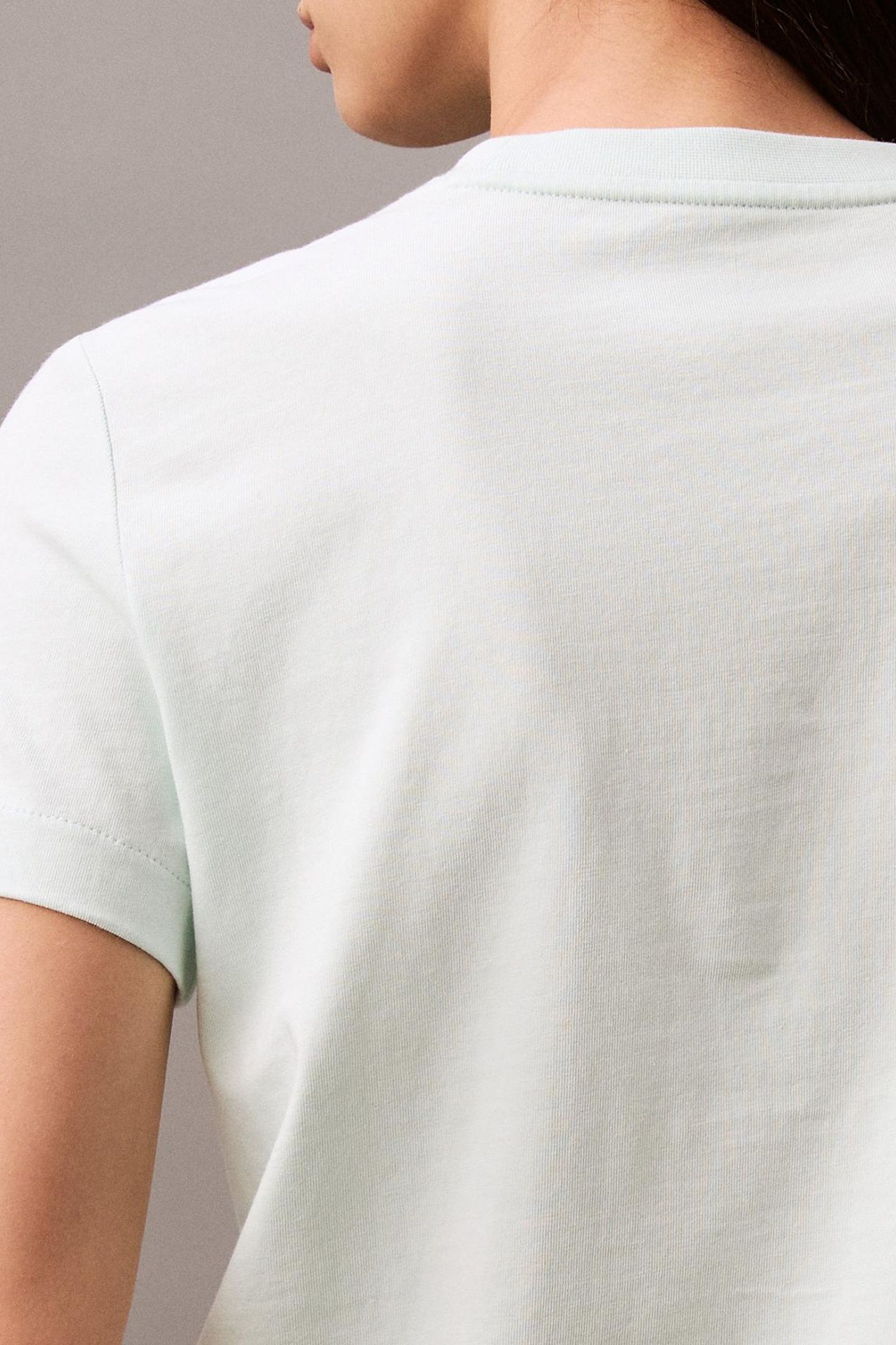 SS FLOCKED LOGO COTTON TEE MINT JULEP 4