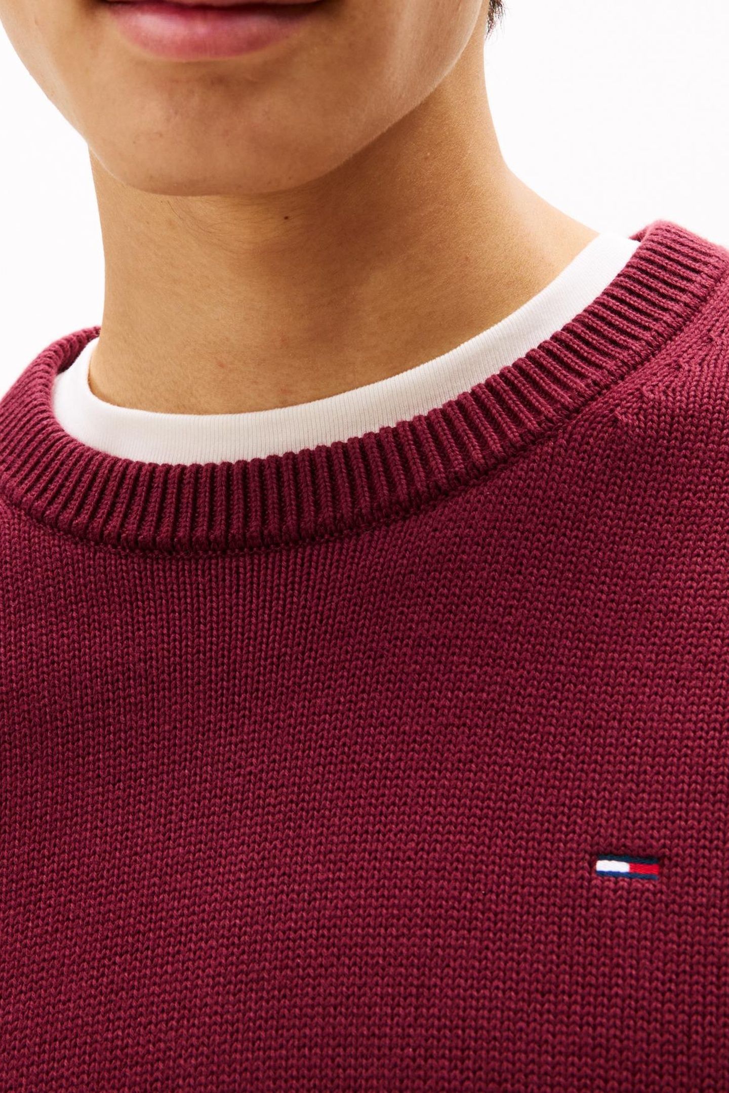 TJM SLIM ESSENTIAL SWEATER RED WINE 5