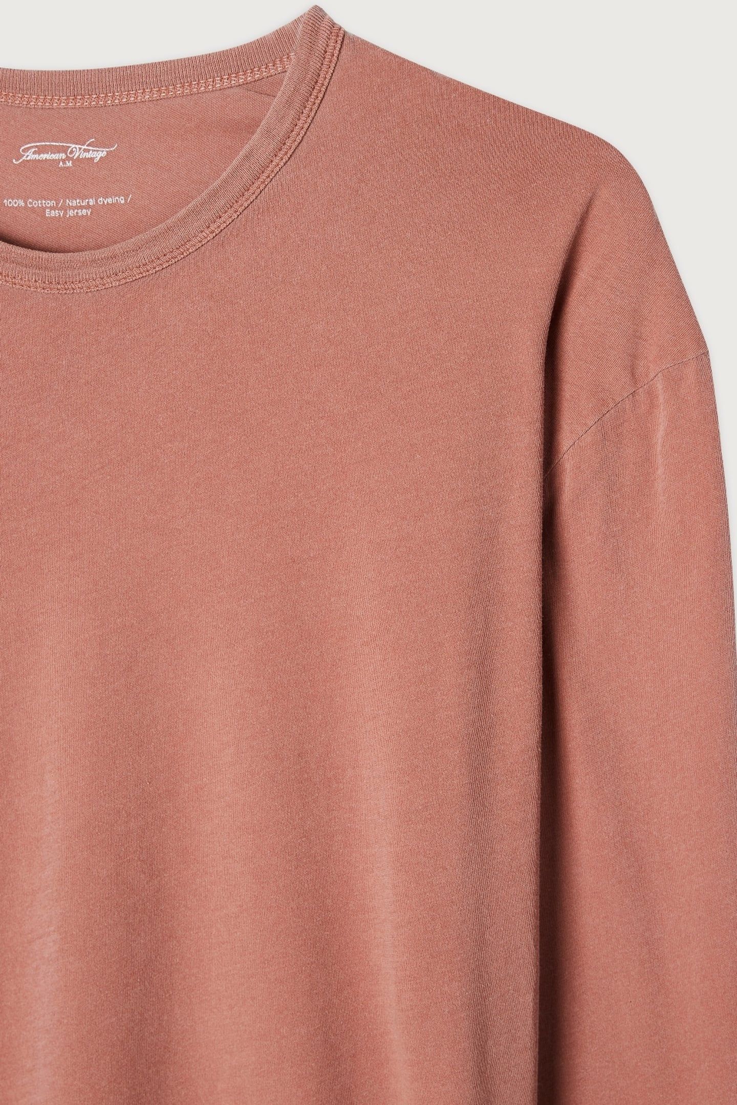 DEVON LONG-SLEEVE T-SHIRT TERRACOTTA VINTAGE 4