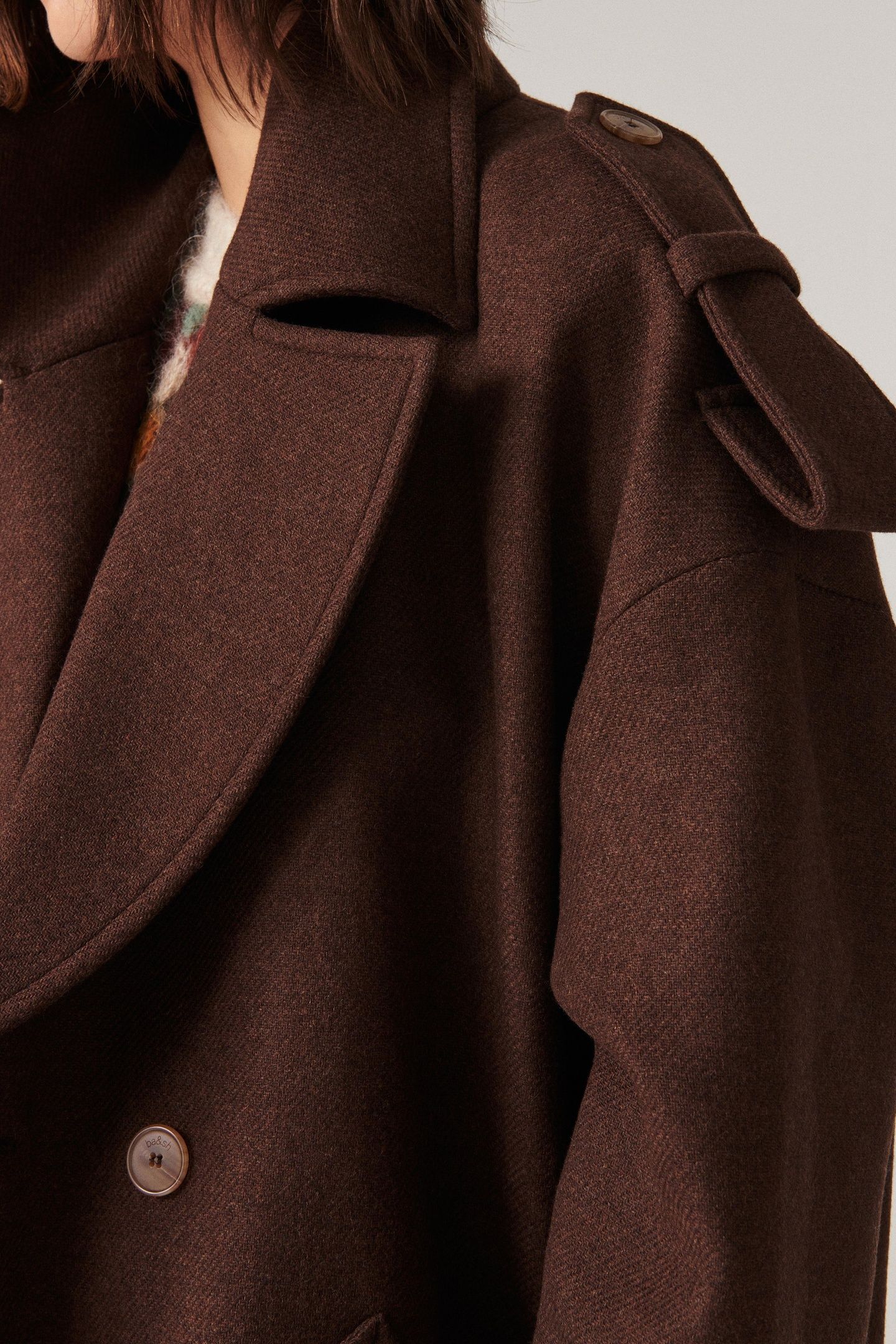 MID-LENGTH COAT MARRON 4