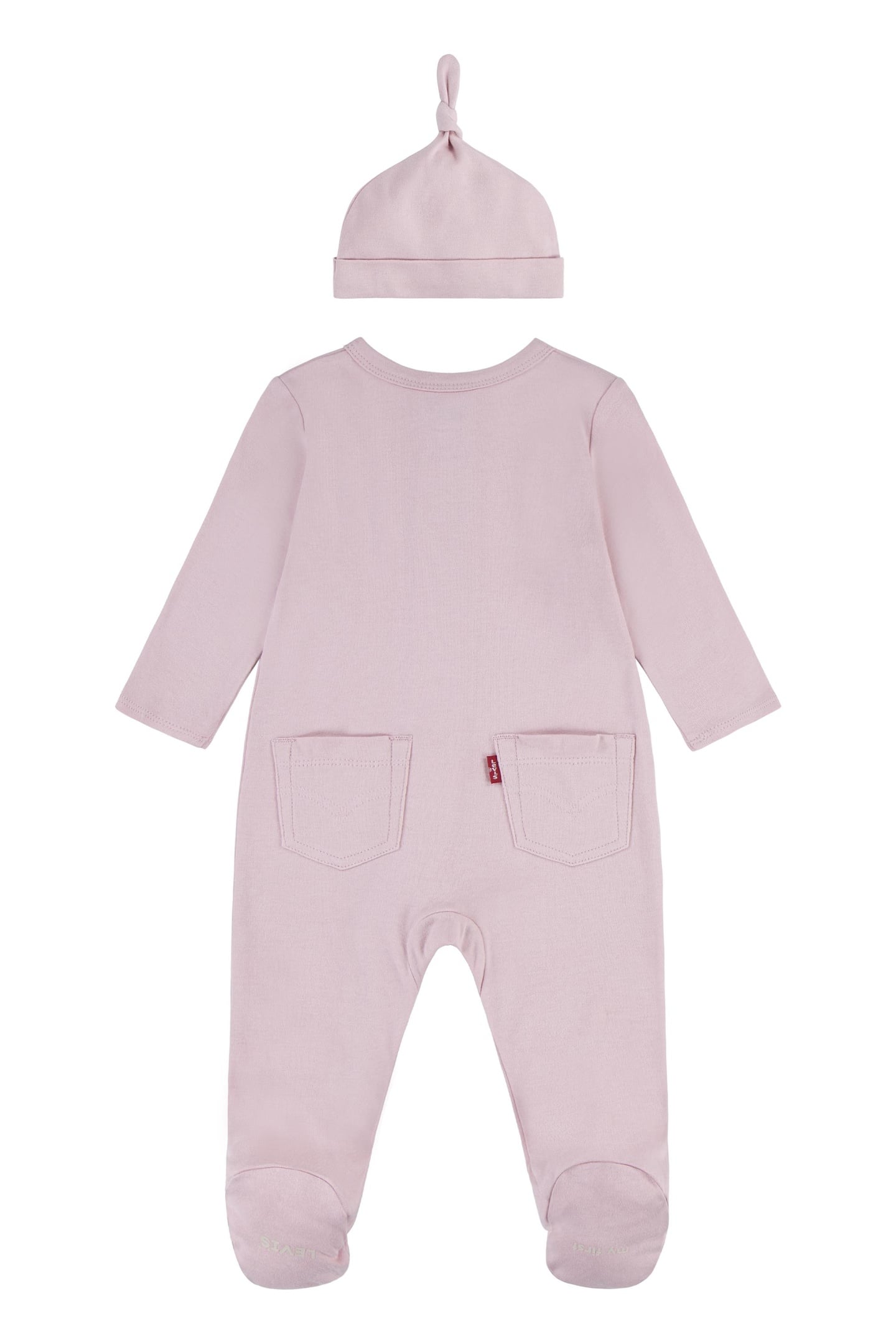 UNISEX FOOTED COVERALL & HAT SET RAPTURE ROSE 2